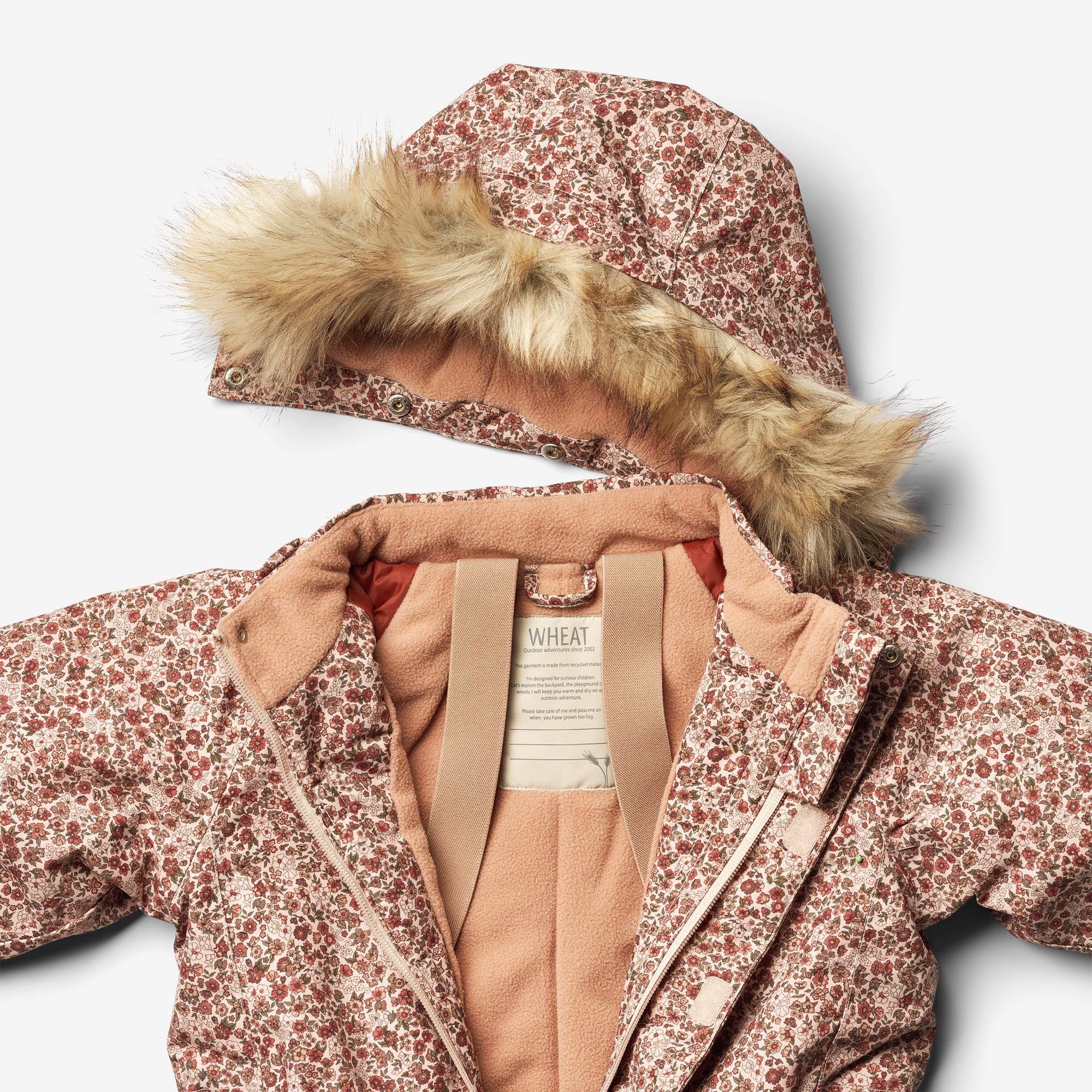 Snowsuit Moe Tech - rose dust flowers - Image 4
