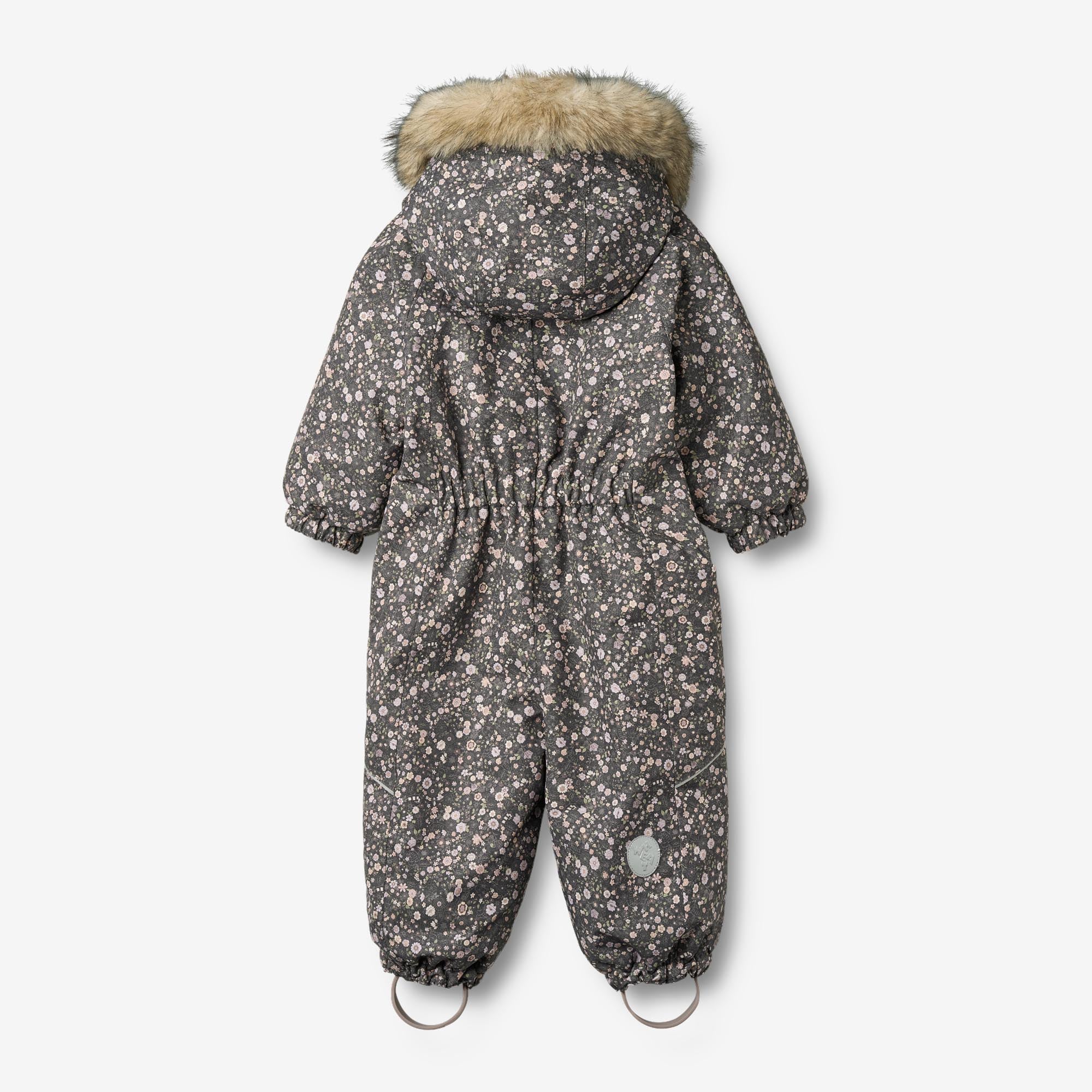 Snowsuit Nickie - black sea open flowers - Image 3