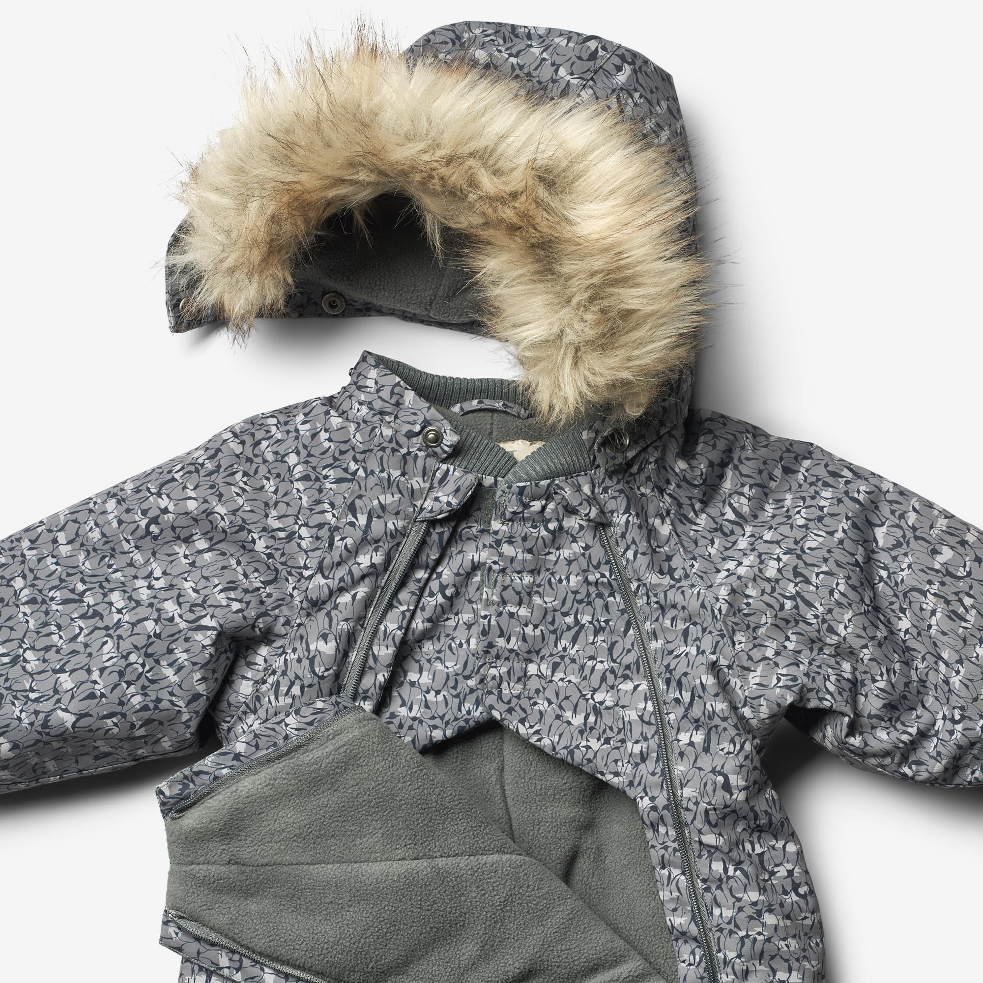Snowsuit Nickie Tech | Baby - autumn sky penguins - Image 4