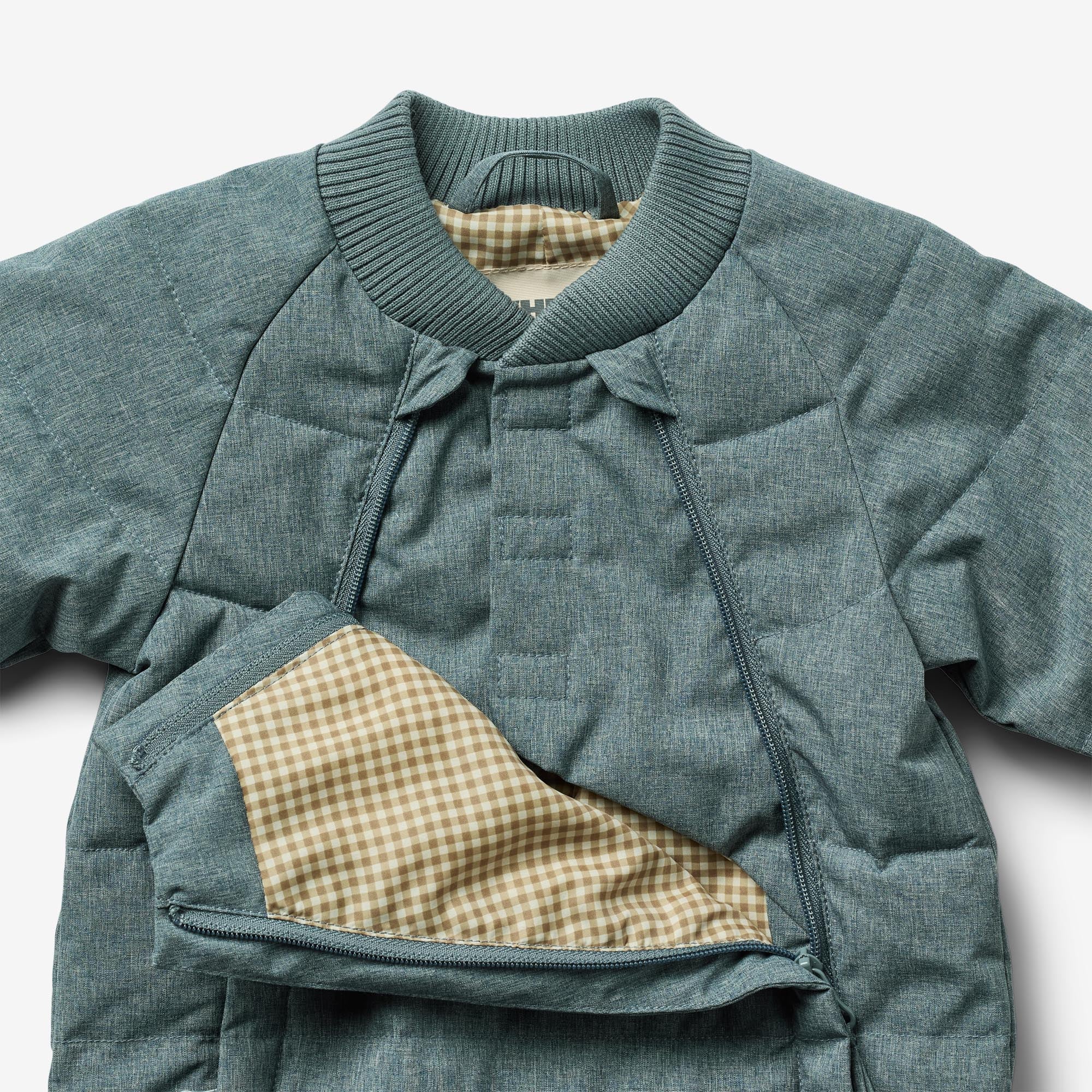 Summer Puffer Baby Suit Nunu - navy melange - Image 3