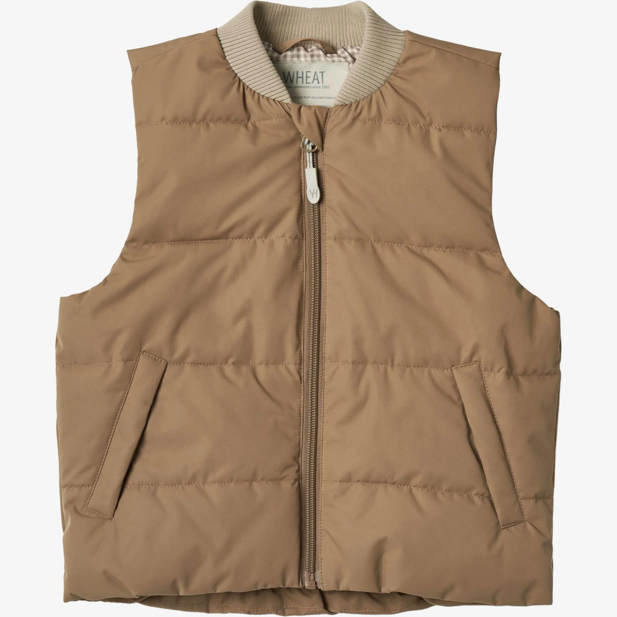 Summer Puffer Waistcoat Andre - golden brown