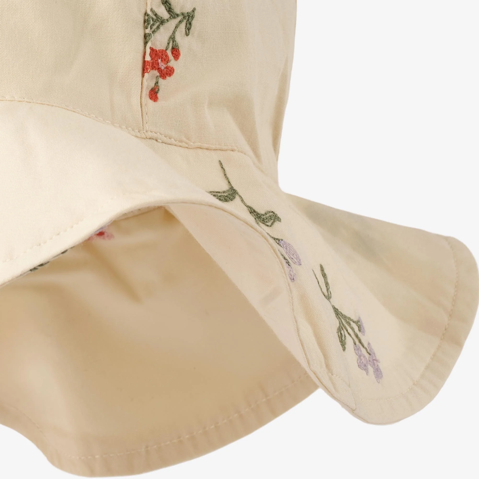Sun Hat Daisy - ivory embroidery flowers - Image 3