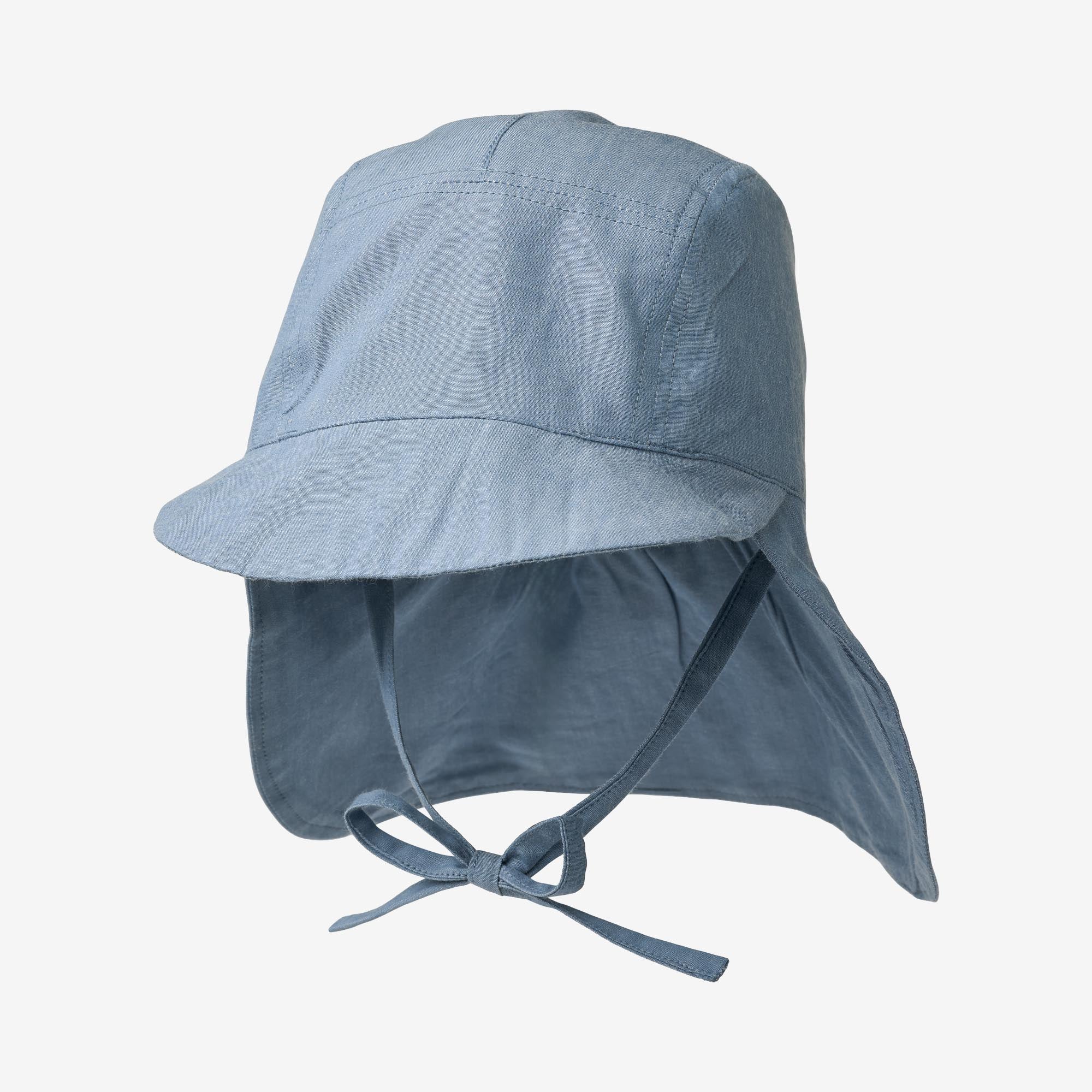 Sun Hat Woven Tonga - blue chambrey