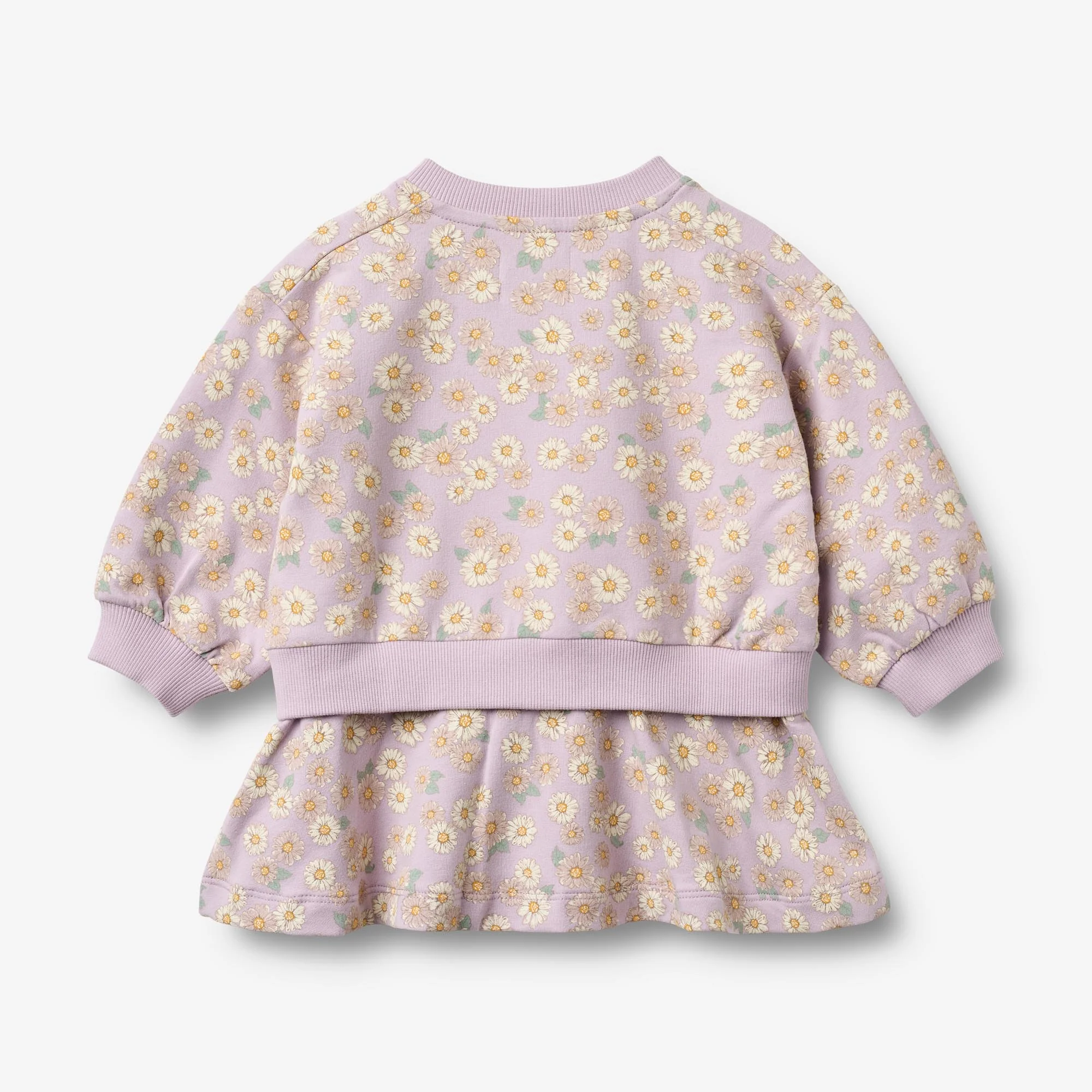 Sweat Dress L/S Maggie - lavender daisies - Image 2
