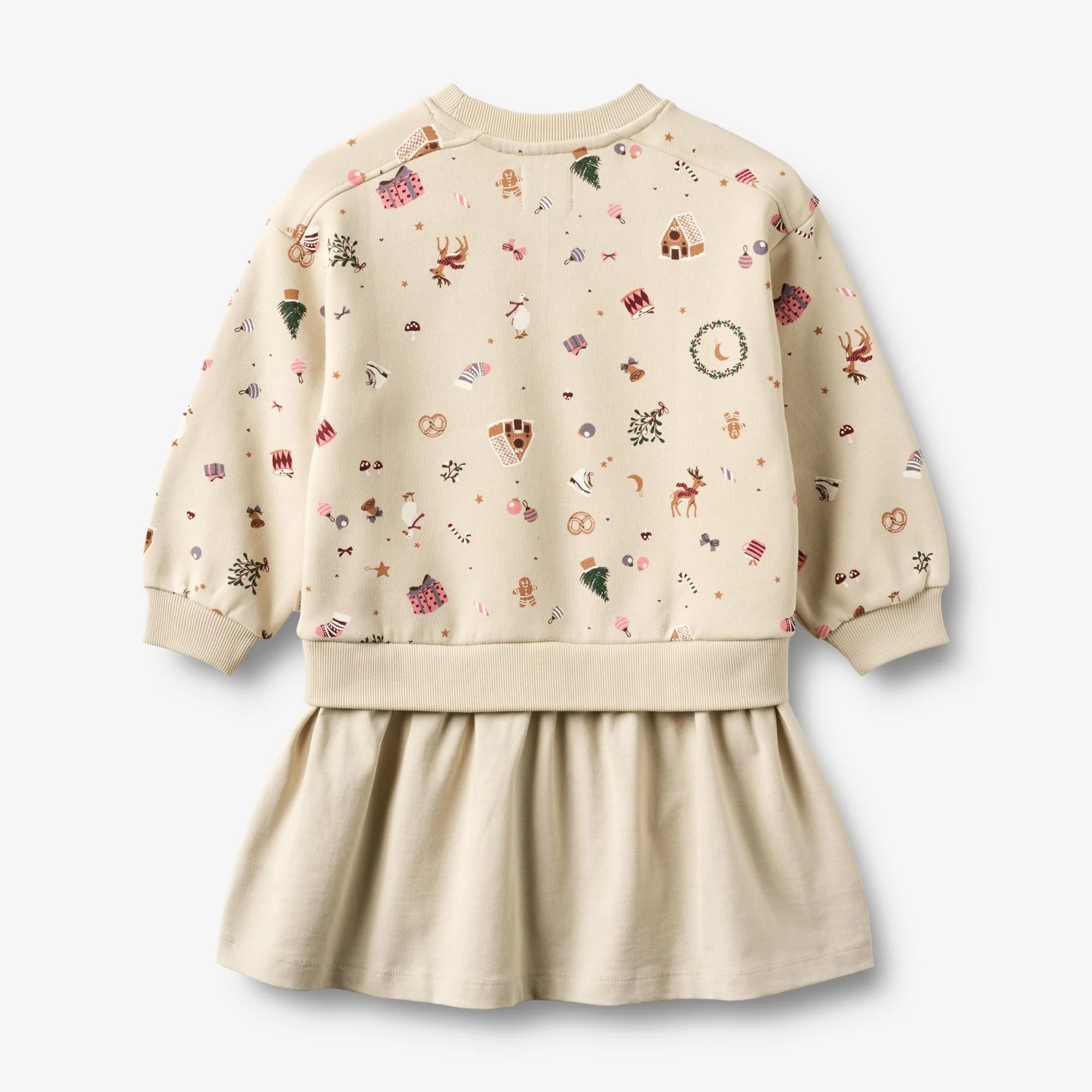 Sweat Dress L/S Maggie - offwhite holiday - Image 3