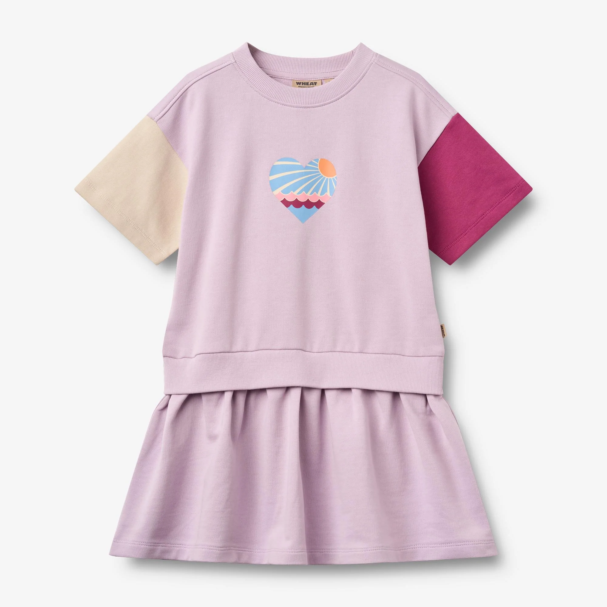 Sweat Dress S/S Mey - lavender glow