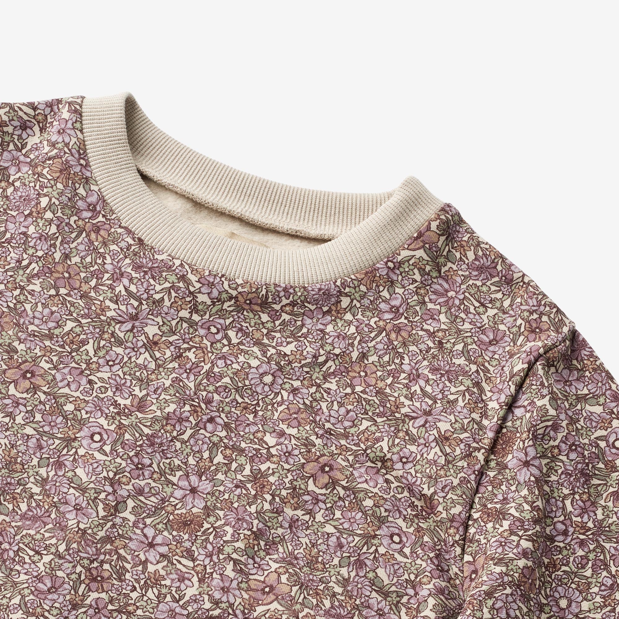 Sweat Dress Zenia - lilac flowers - Image 3