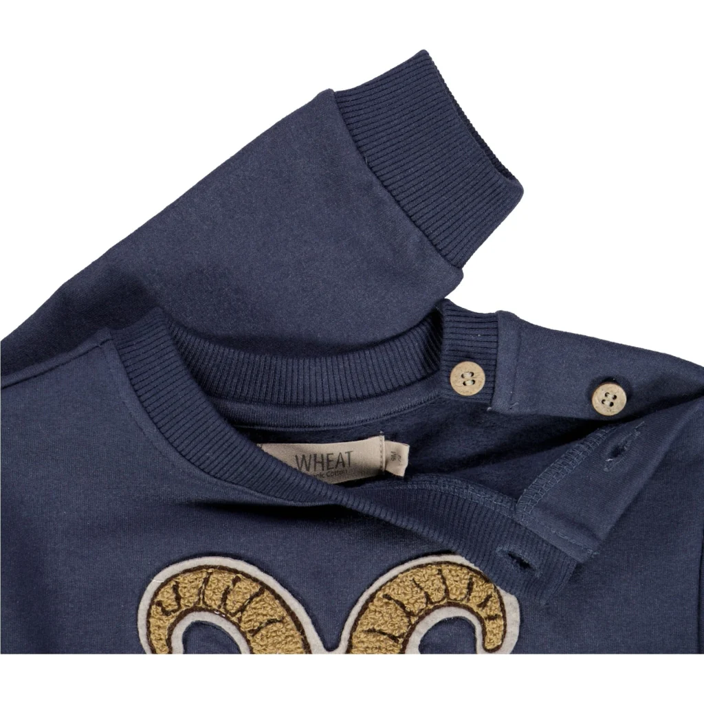 Sweatshirt Goat Terry Badge - sea storm - Image 2