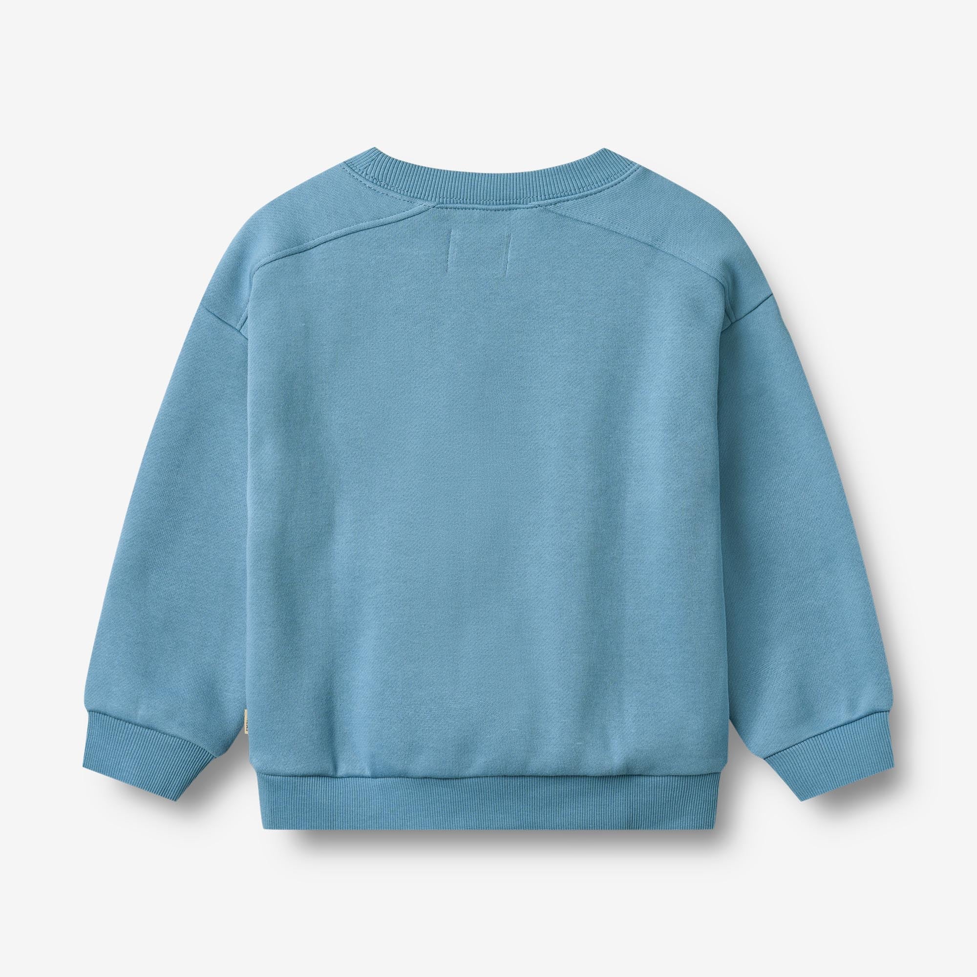 Sweatshirt L/S badge Sander - winter blue - Image 3
