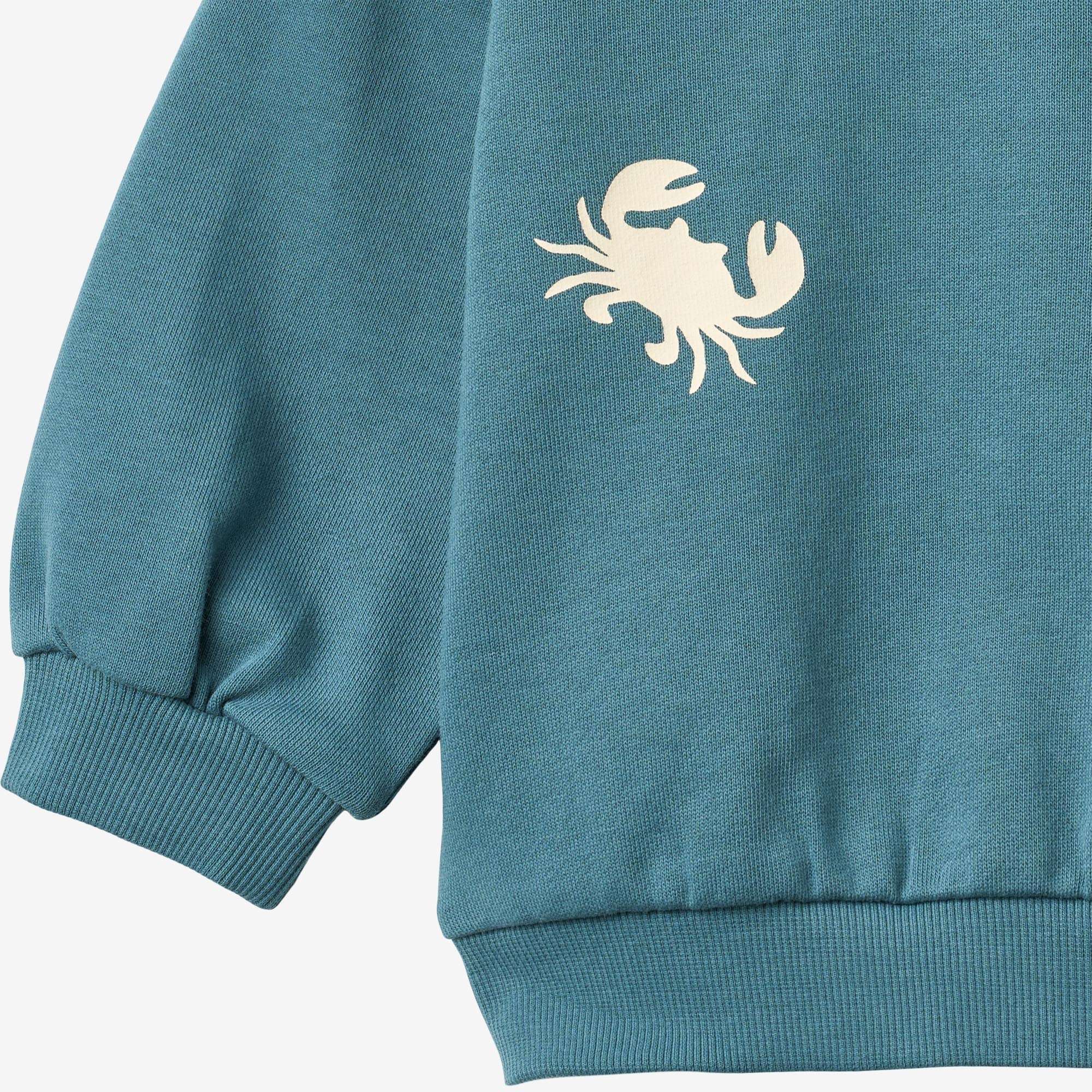 Sweatshirt L/S Elliot - blue teal - Image 3
