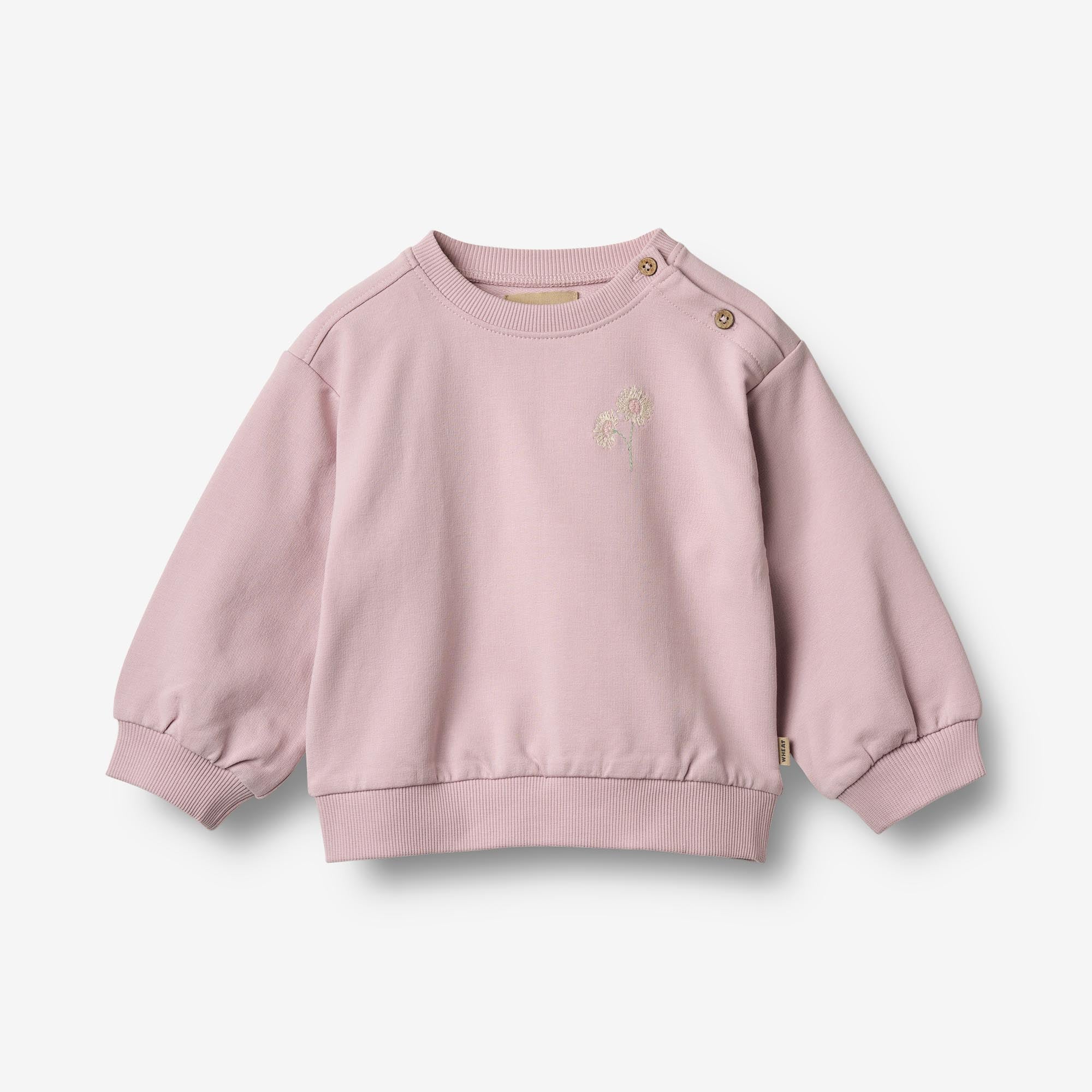 Sweatshirt L/S Embroidery Eliza - lavender mist