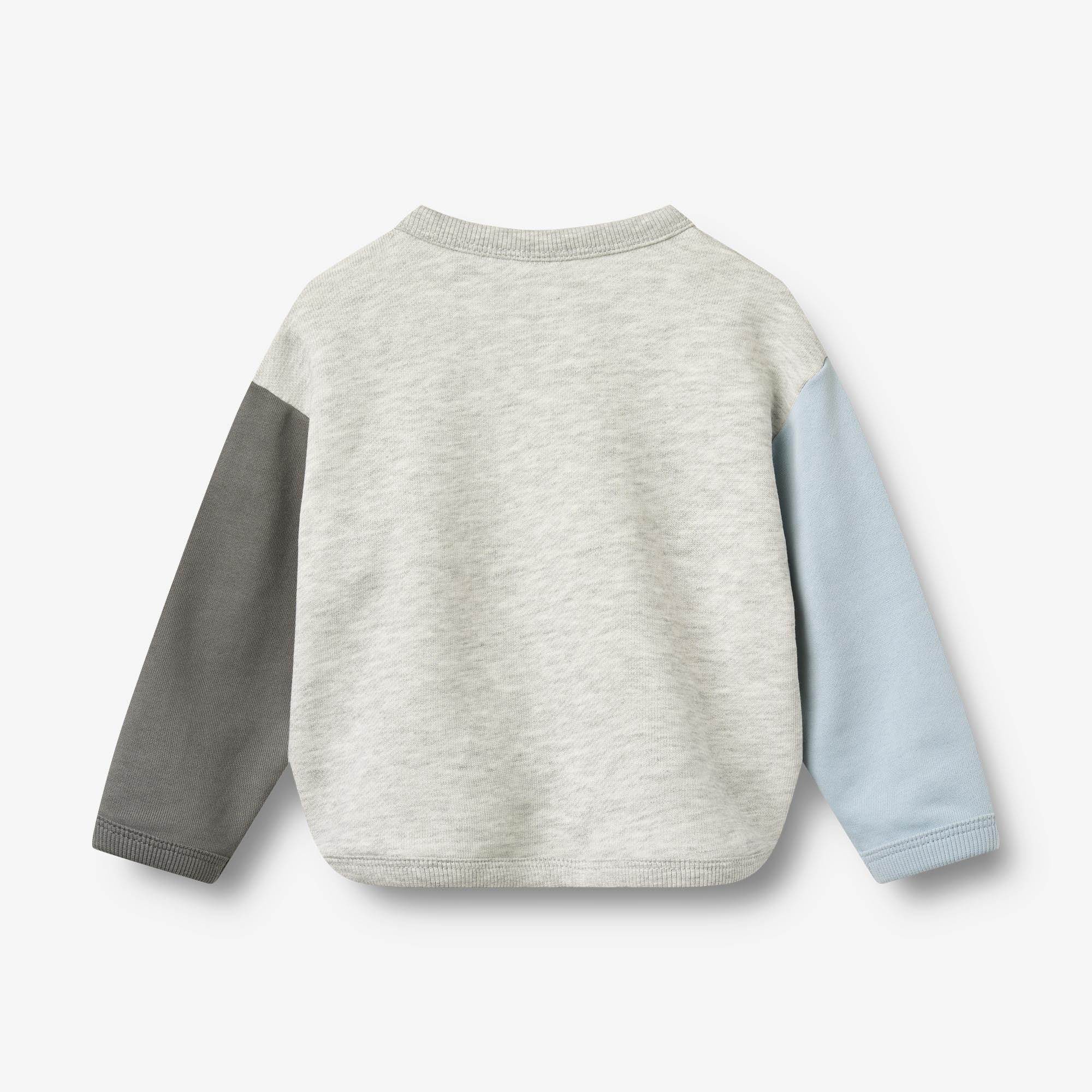 Sweatshirt L/S Emery Badge - light melange grey - Image 2