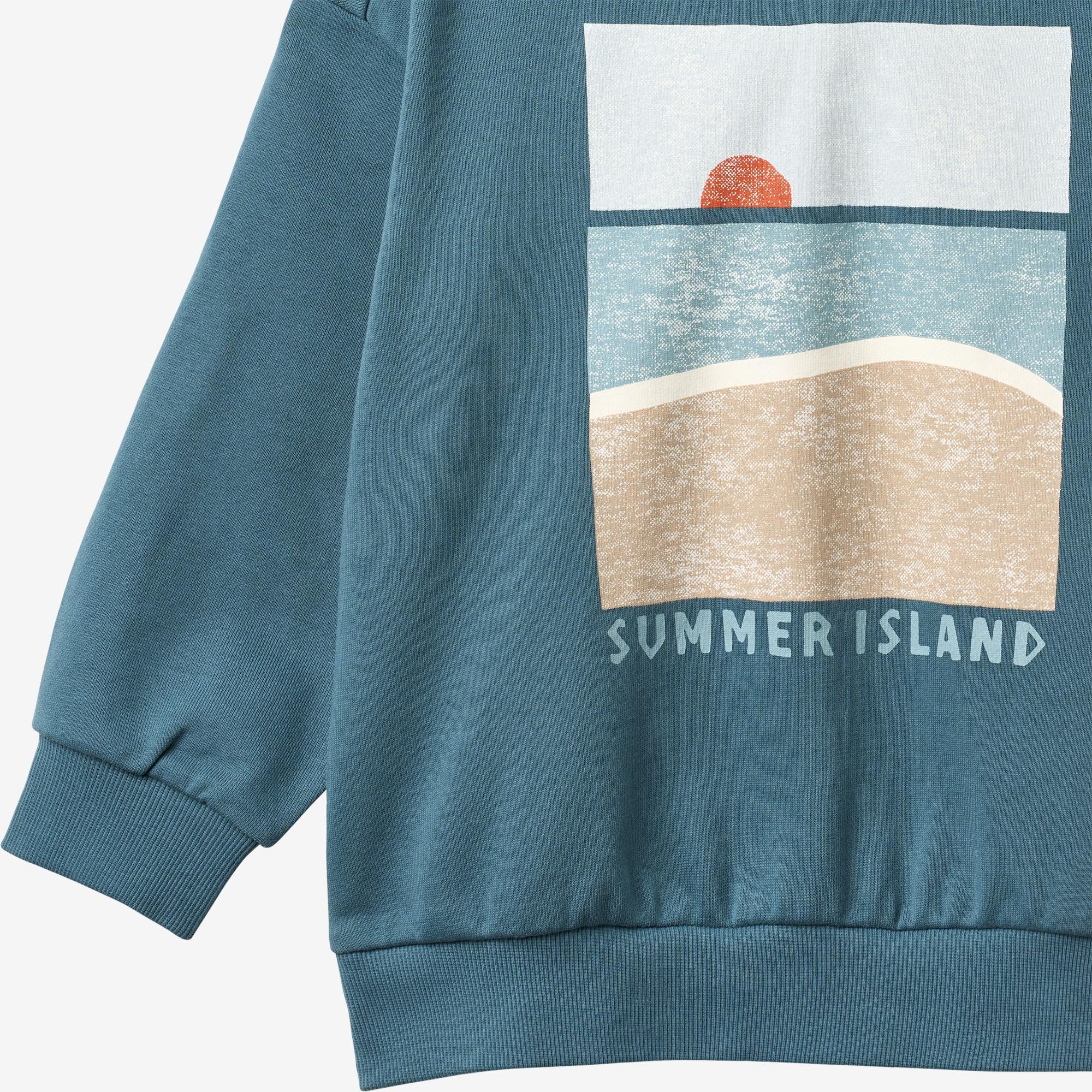 Sweatshirt L/S Francis - blue teal - Image 3