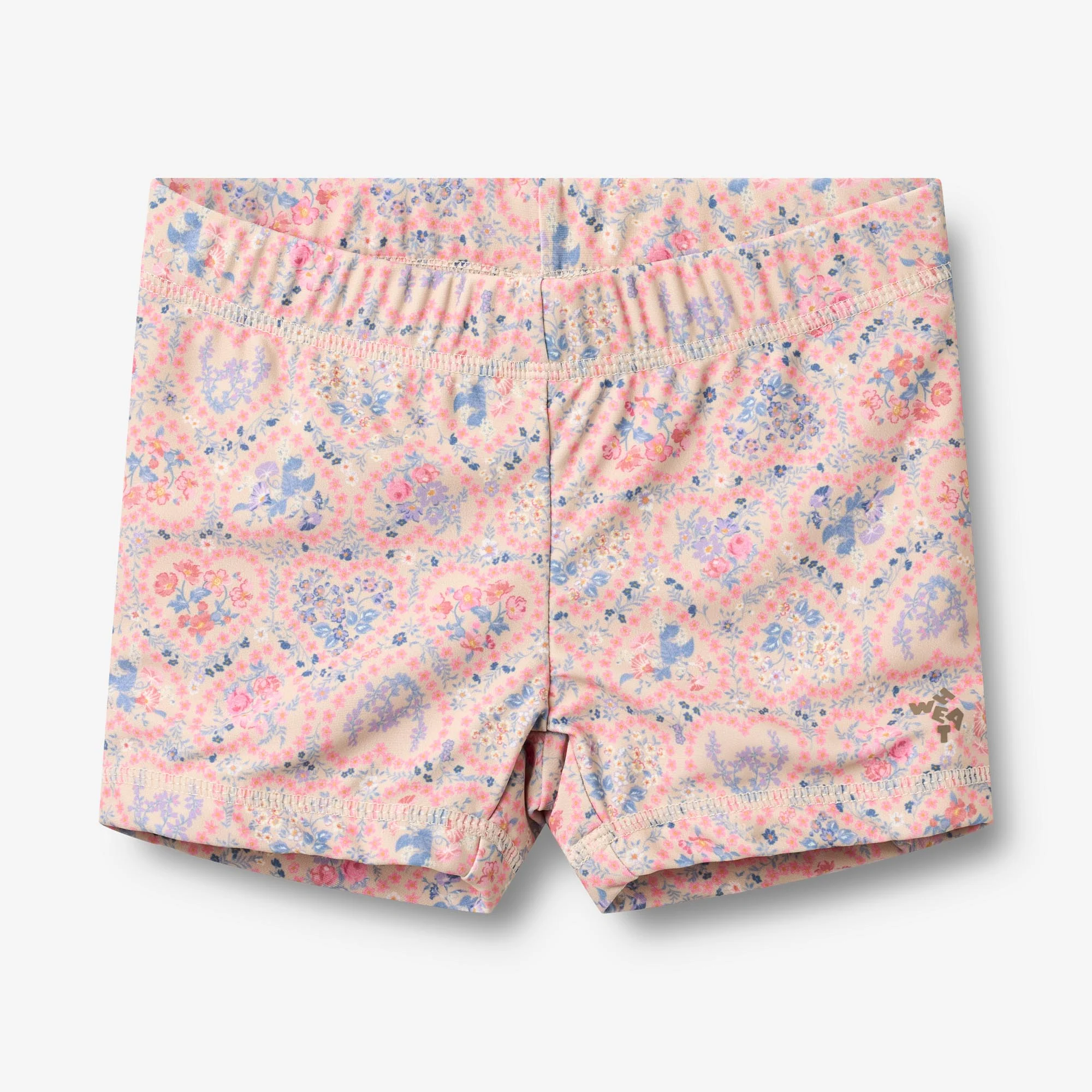 Swim Shorts Niki - pink heart flowers