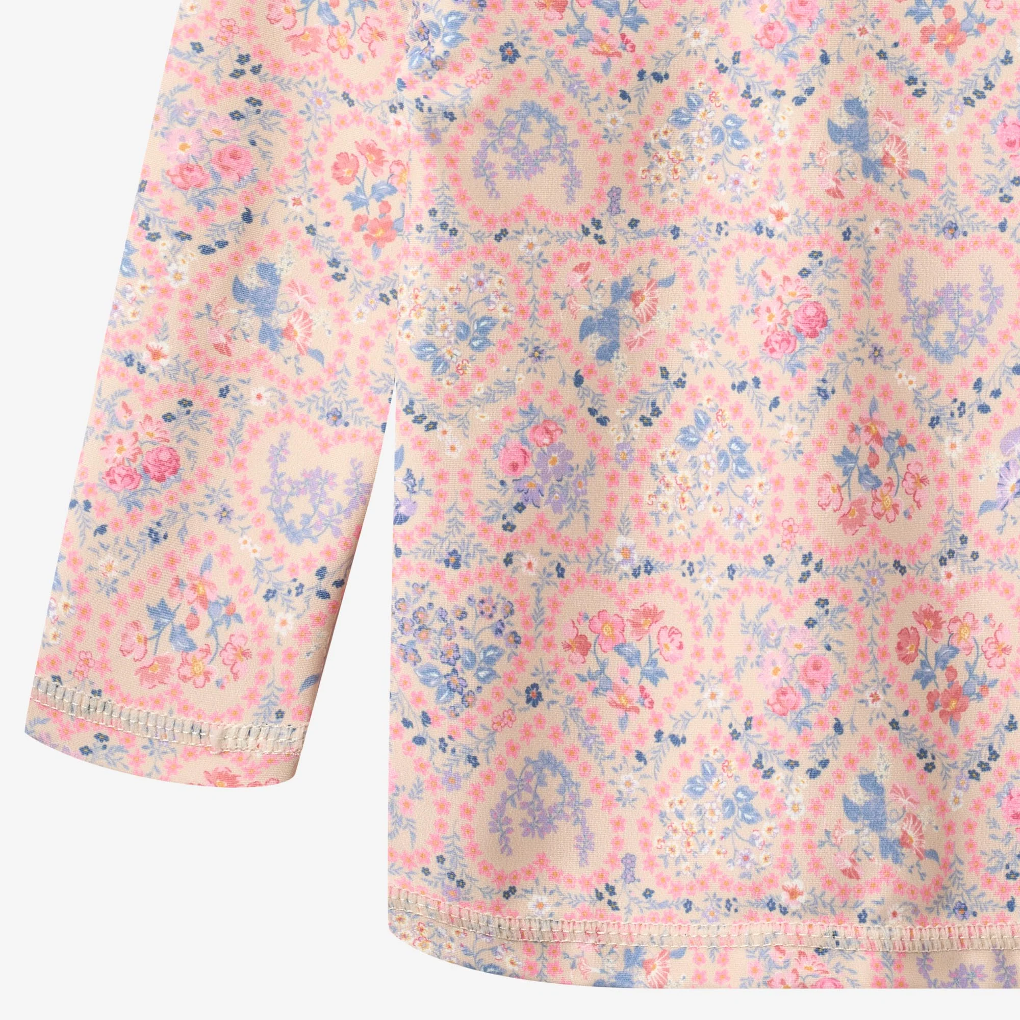 Swim T-shirt L/S Dilan - pink heart flowers - Image 3