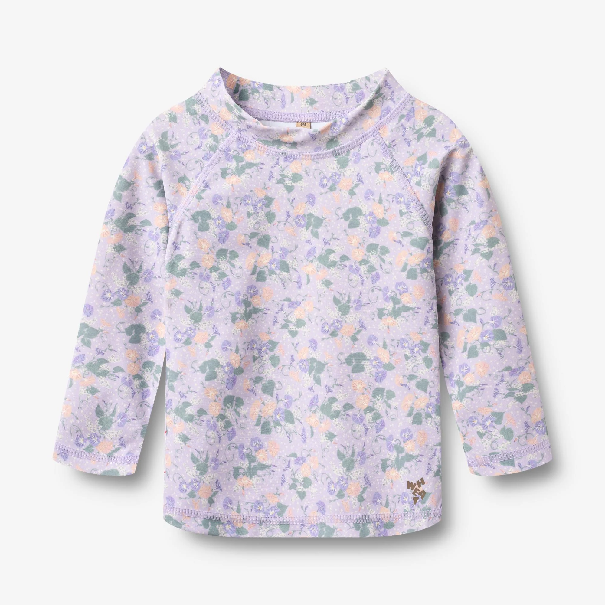 Swim T-shirt L/S Dilan - purple light petunias