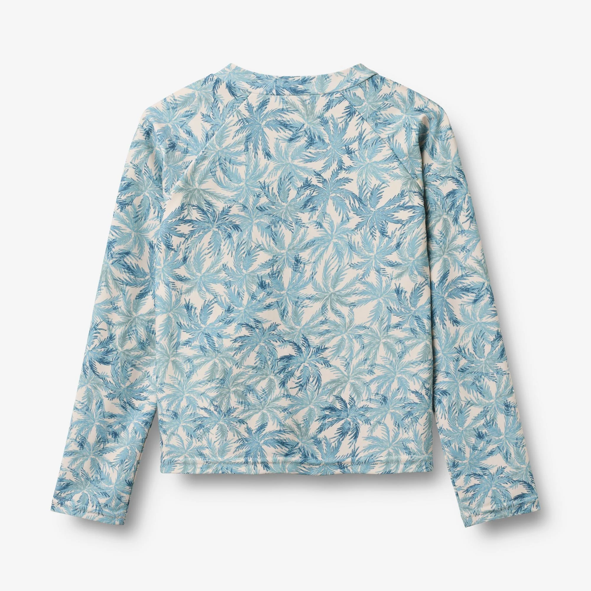 Swim T-shirt L/S Zip Ada - blue palm - Image 2