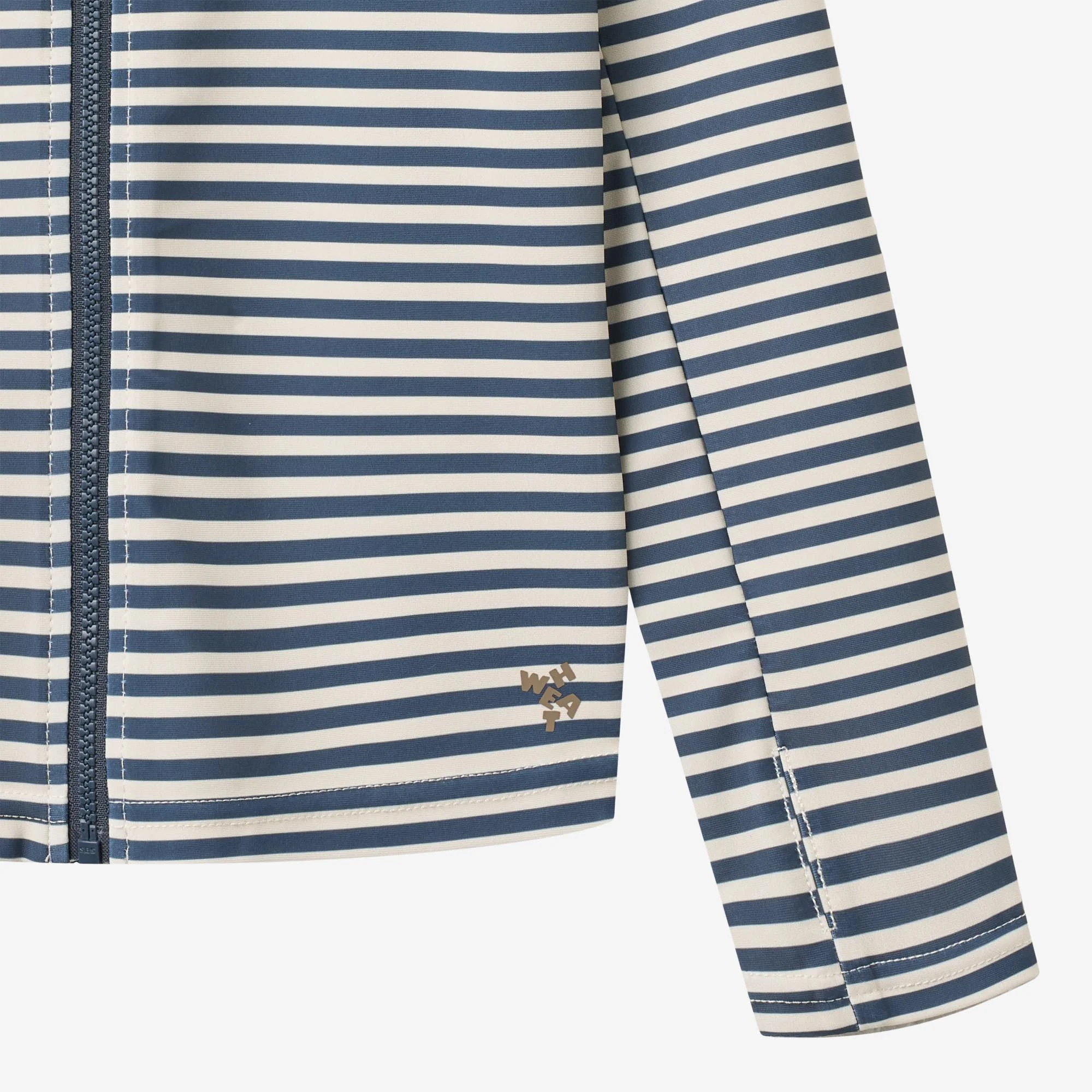 Swim T-shirt L/S Zip Ada - blue stripe - Image 3