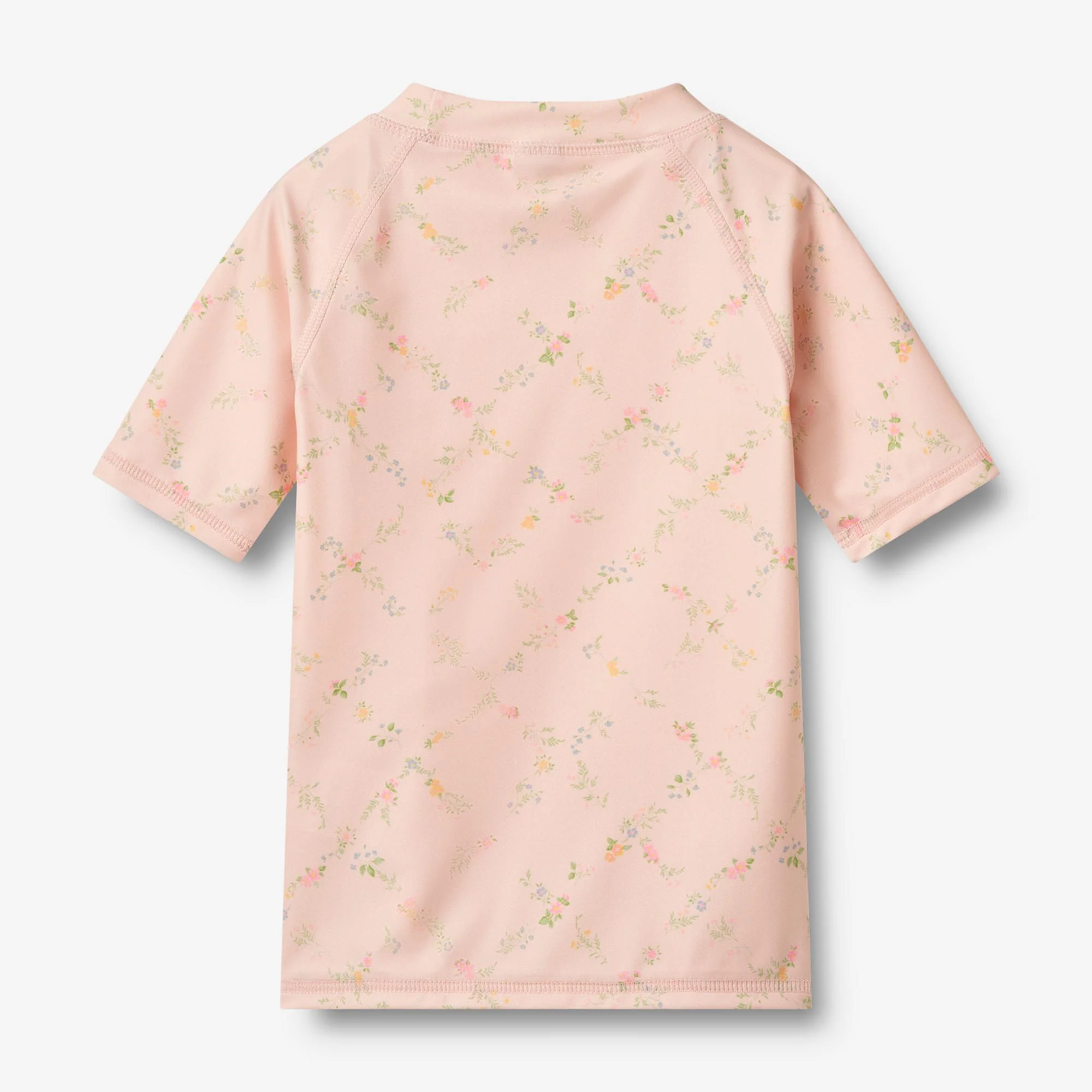 Swim T-shirt S/S Jackie - powder checked flowers - Image 2