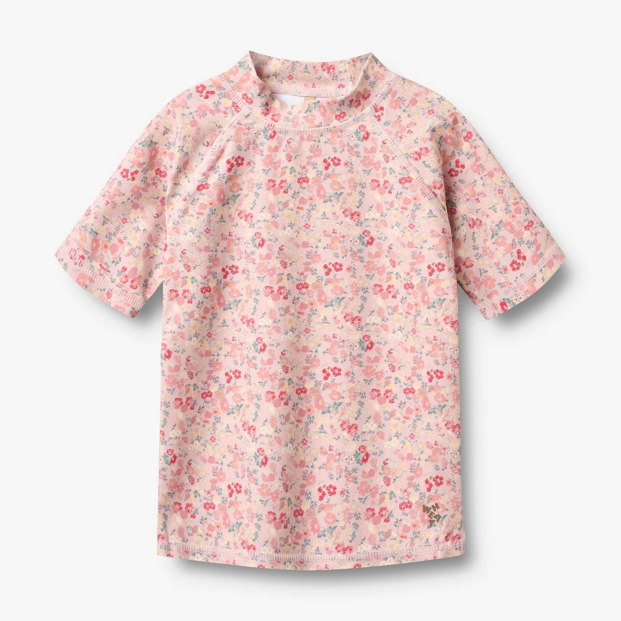Swim T-shirt S/S Jackie - powder flowers and seashells