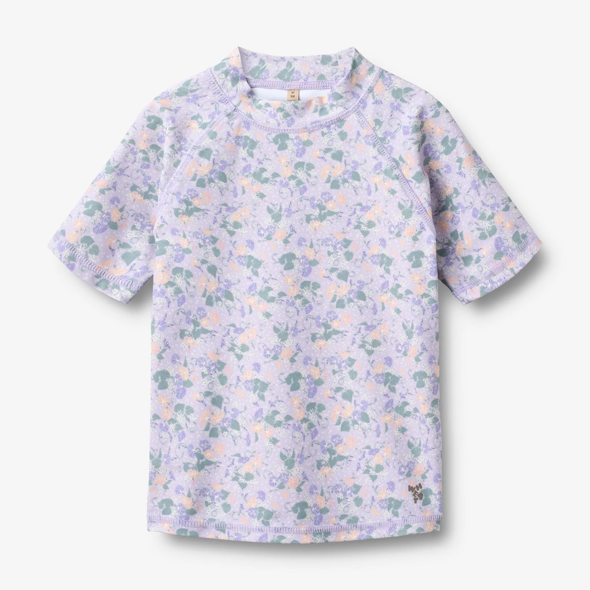 Swim T-shirt S/S Jackie - purple light petunias