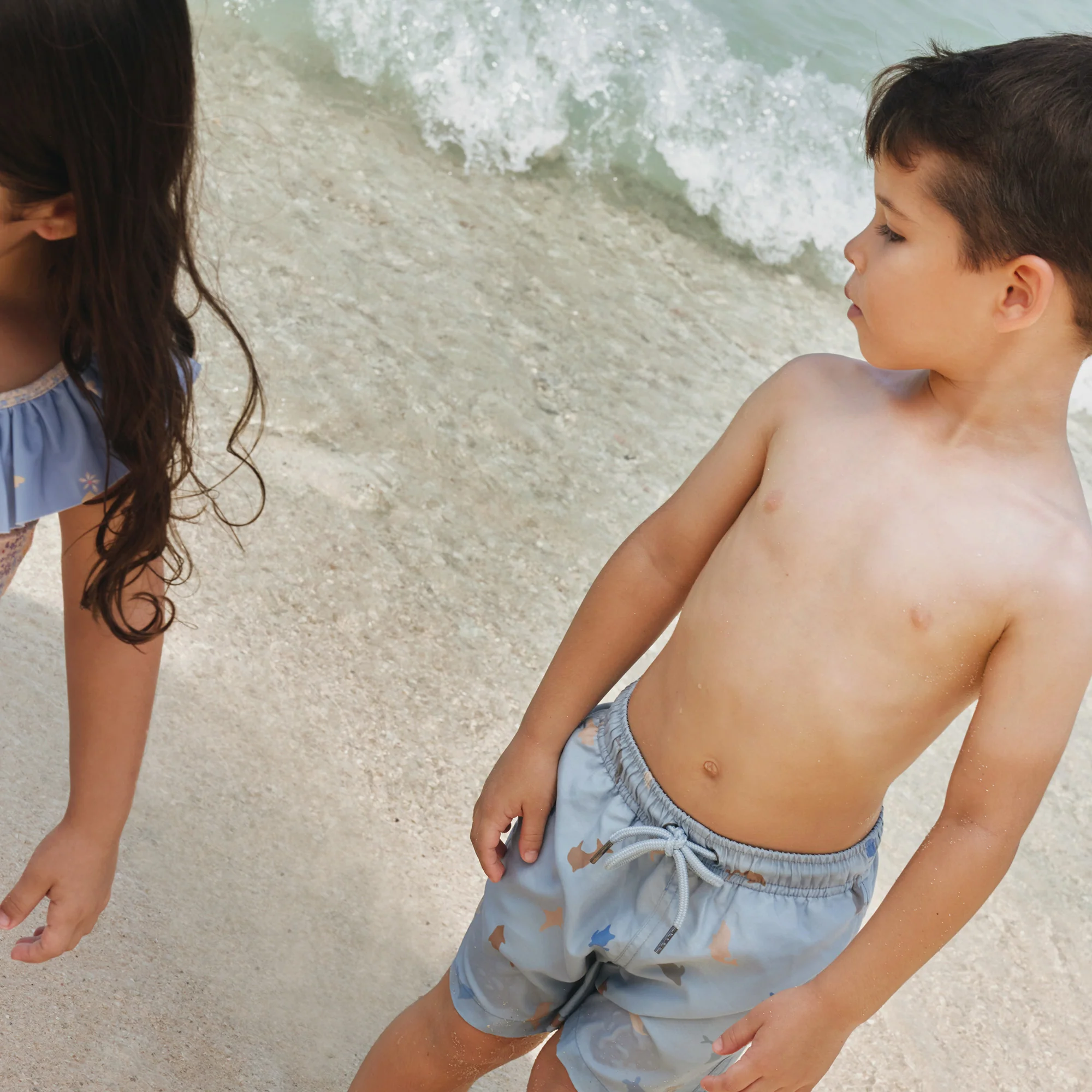 Swim Trunk Hansi - soft blue sea life - Image 2