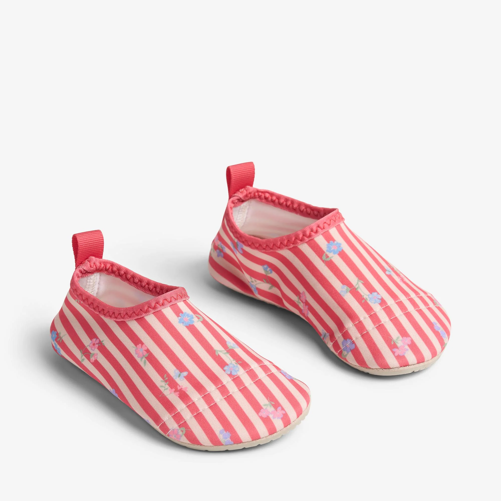 Swimshoe Dolphin - red stripe flowers