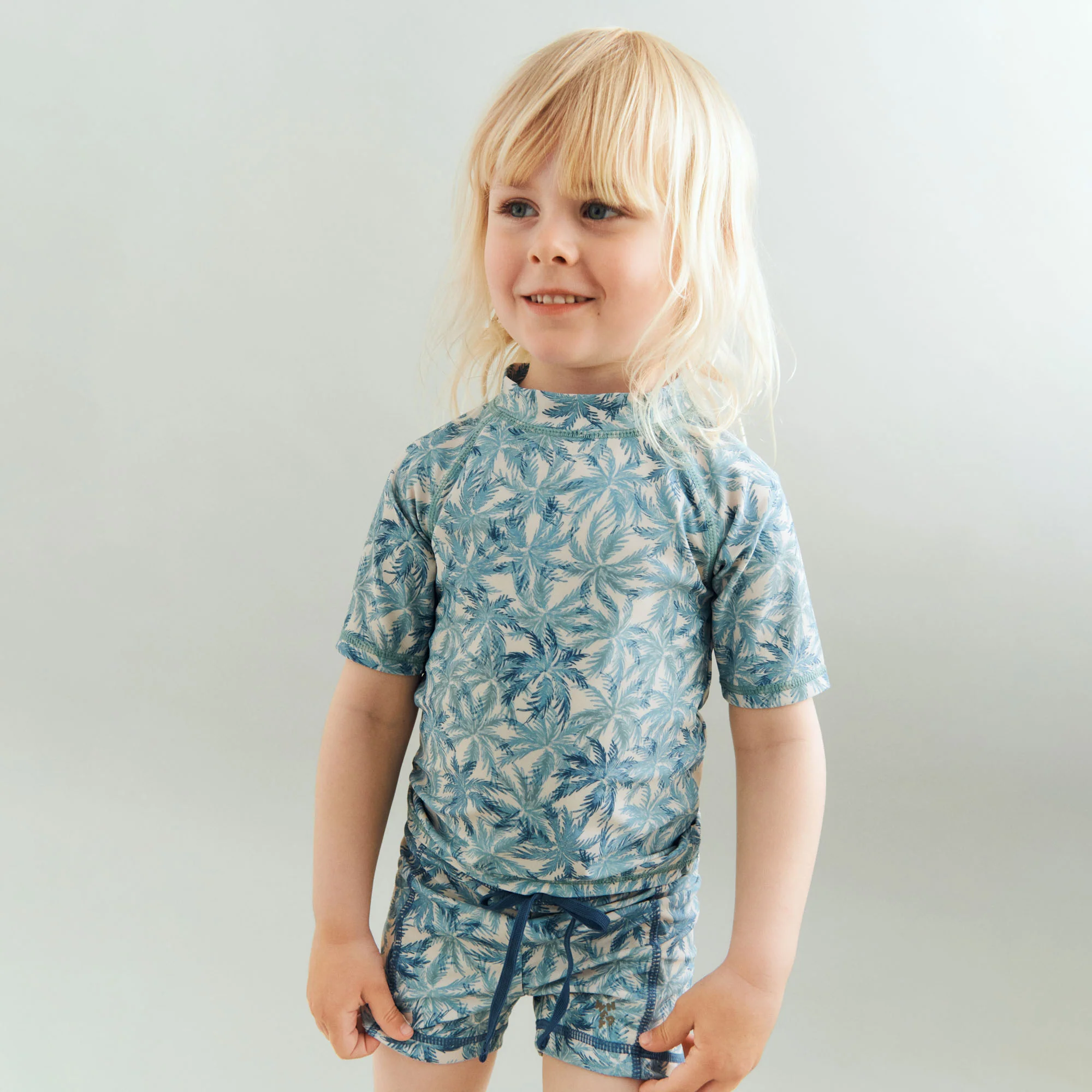 Swimshorts Ulrik - blue palm - Image 2