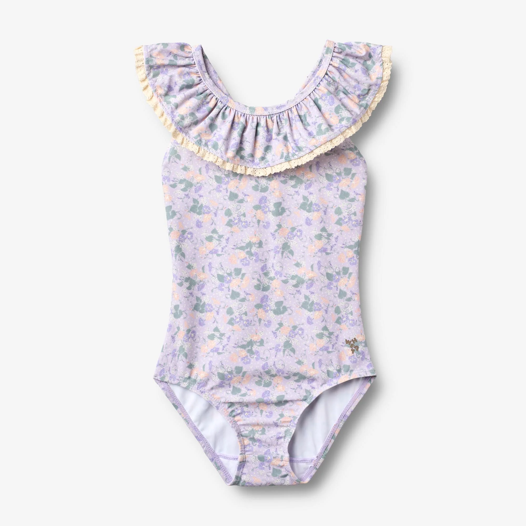 Swimsuit Doris - purple light petunias