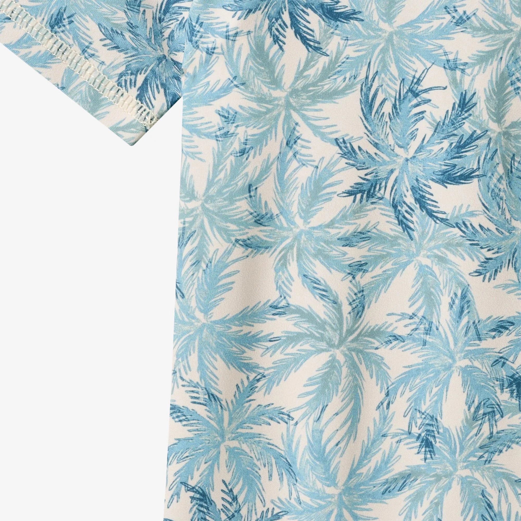 Swimsuit S/S Cas - blue palm - Image 3