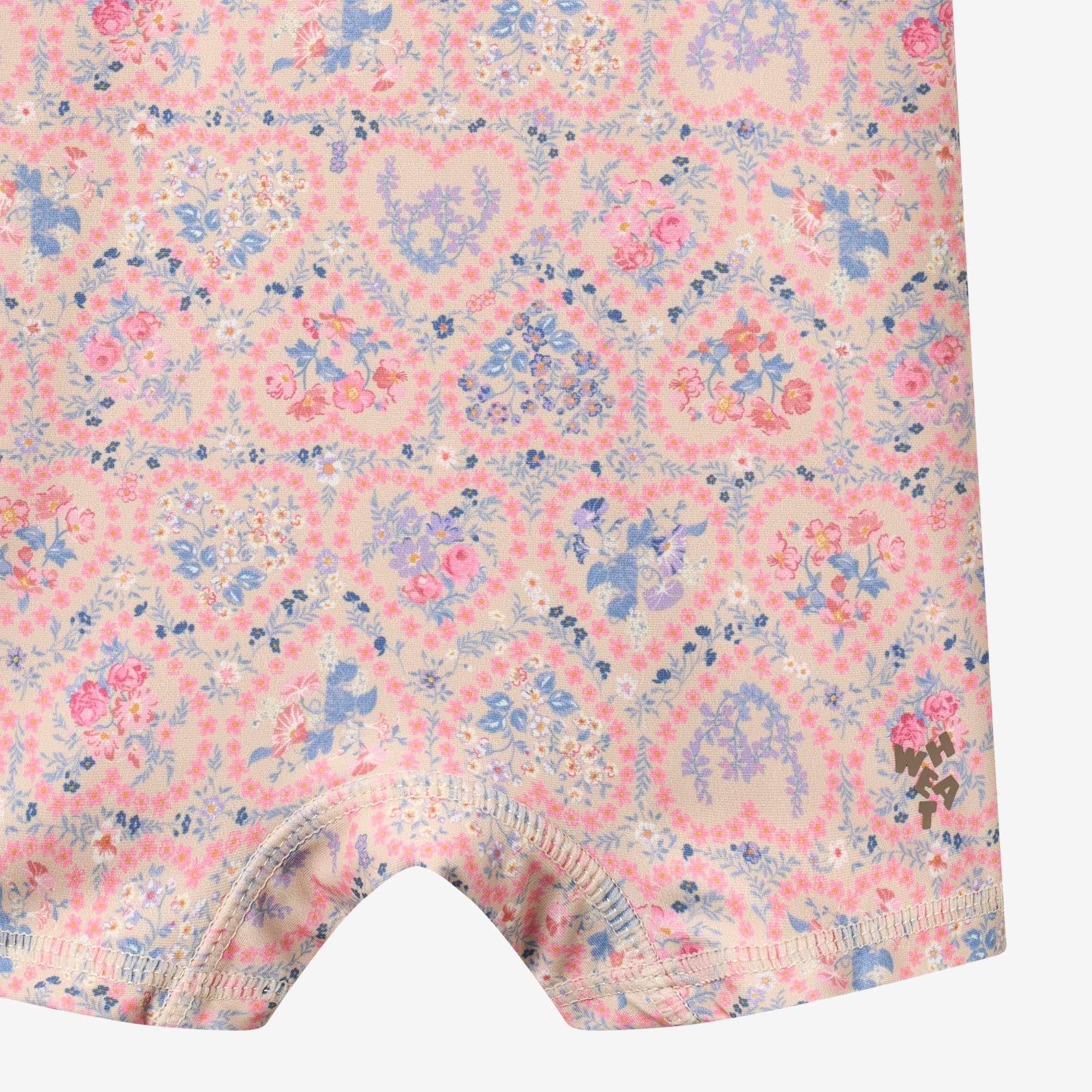 Swimsuit S/S Cas - pink heart flowers - Image 3