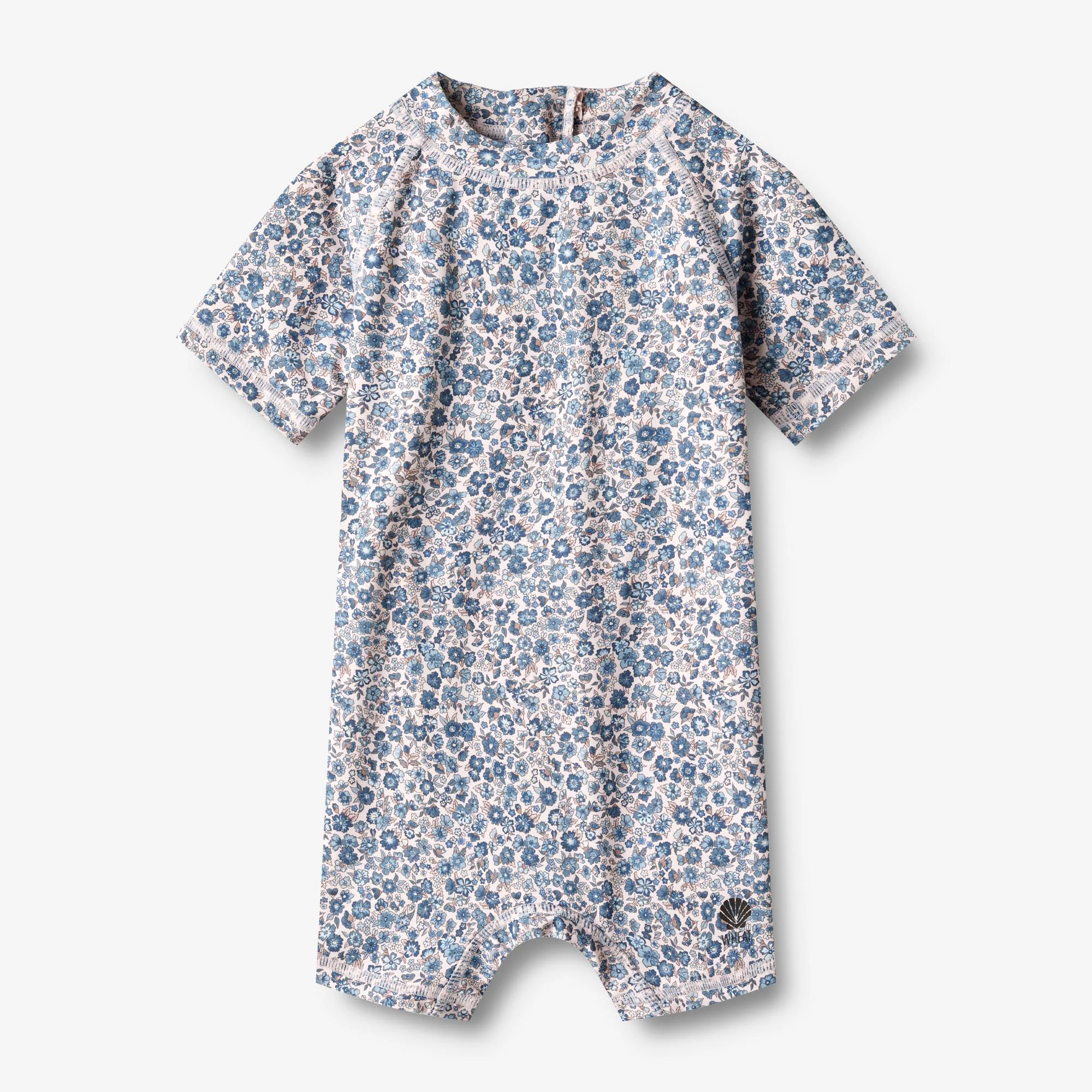 Swimsuit S/S Cas - blue flower meadow