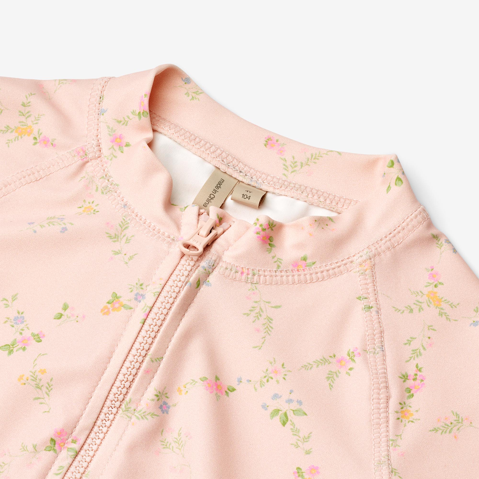 Swimsuit S/S Cas - powder checked flowers - Image 3