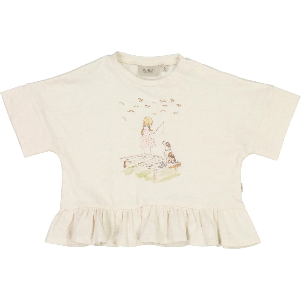 T-Shirt Fishing - moonlight melange