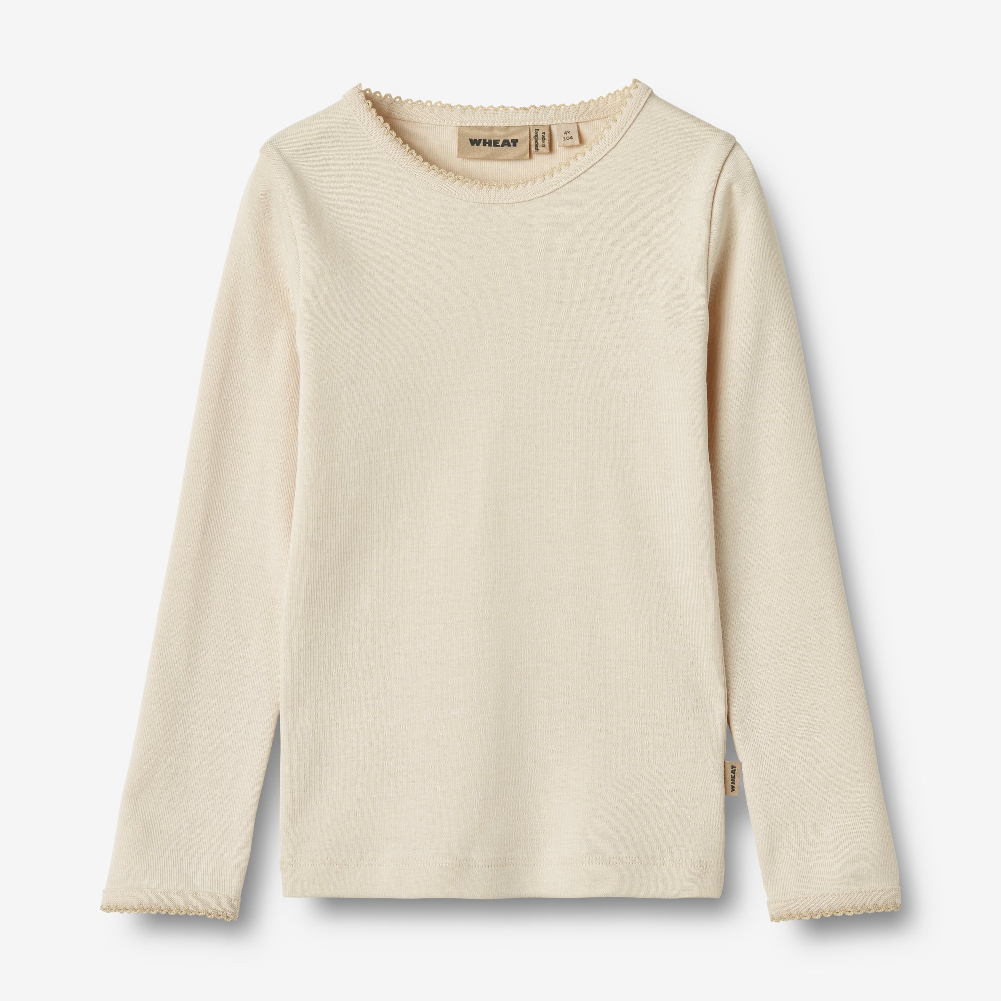 T-shirt L/S Belis - eggshell