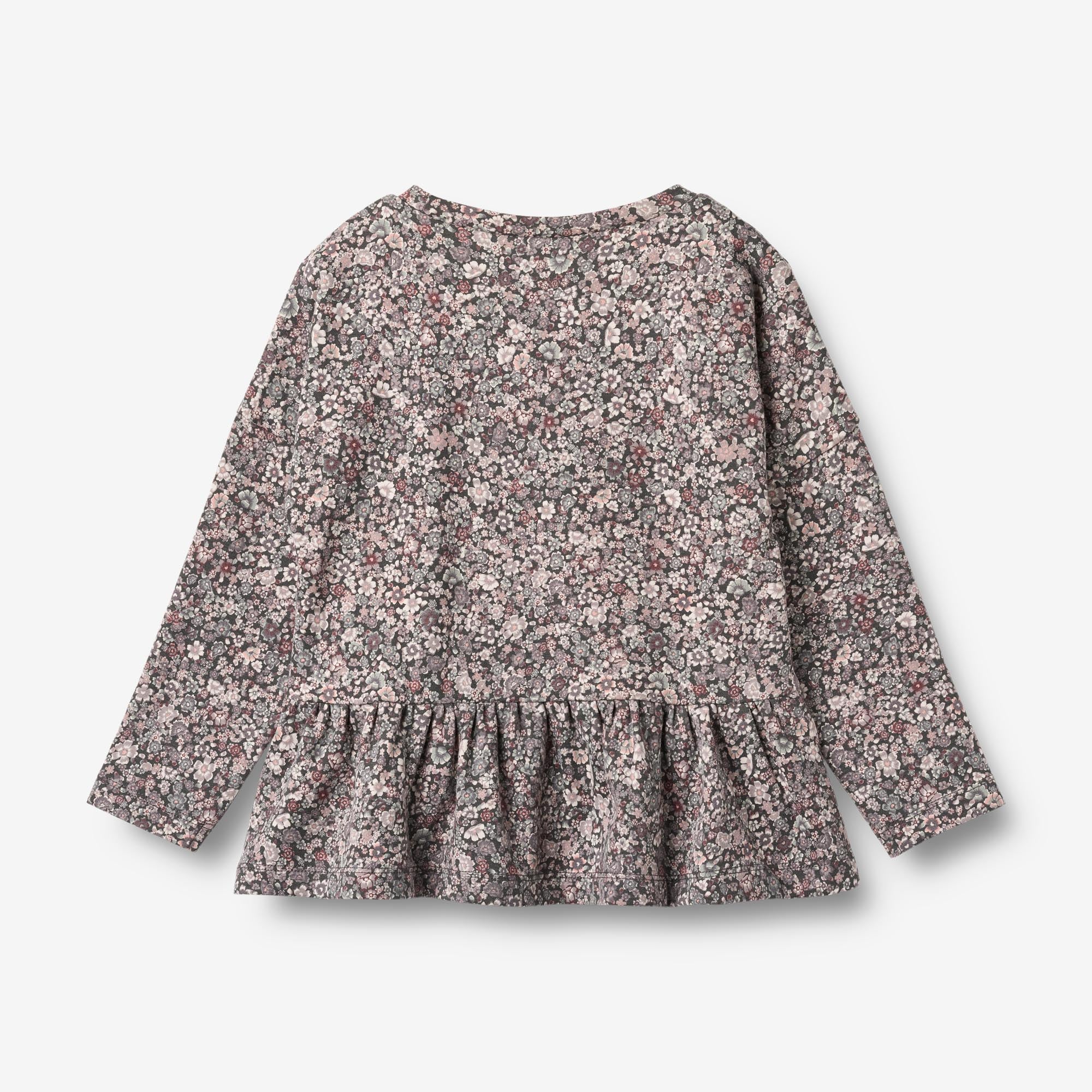 T-shirt L/S Carolina - purple stone flowers - Image 3