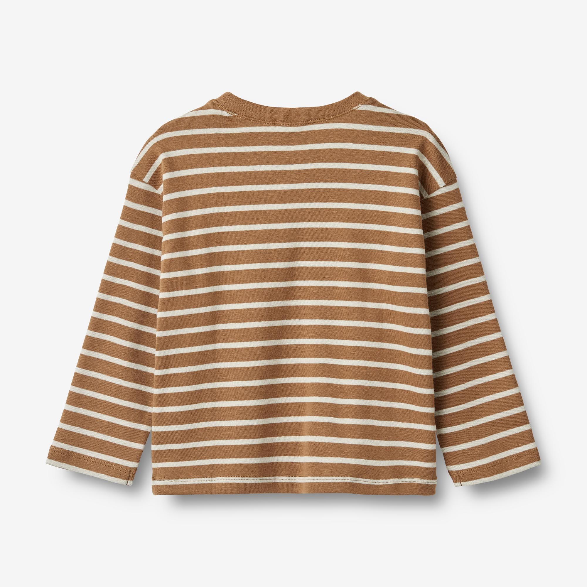 T-Shirt L/S Dallas - caramel stripe - Image 2