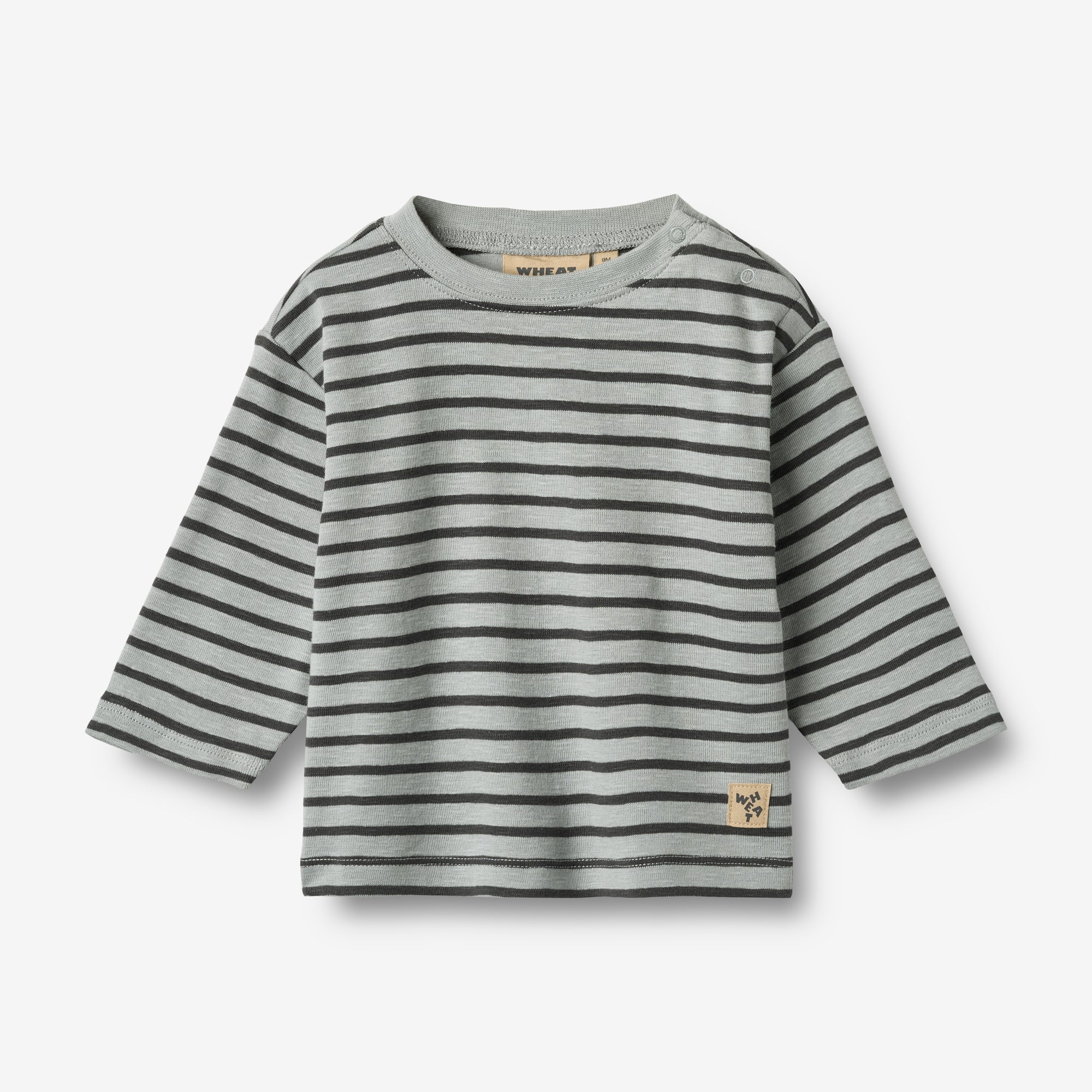 T-Shirt L/S Dallas - soft blue stripe