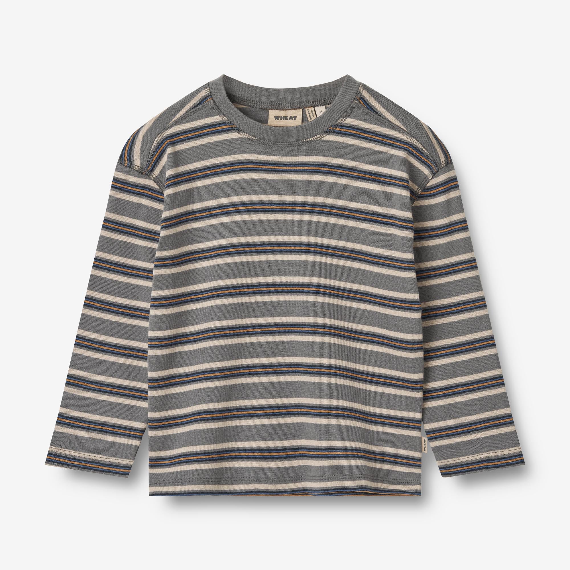 T-Shirt L/S Hans - stormy blue stripe