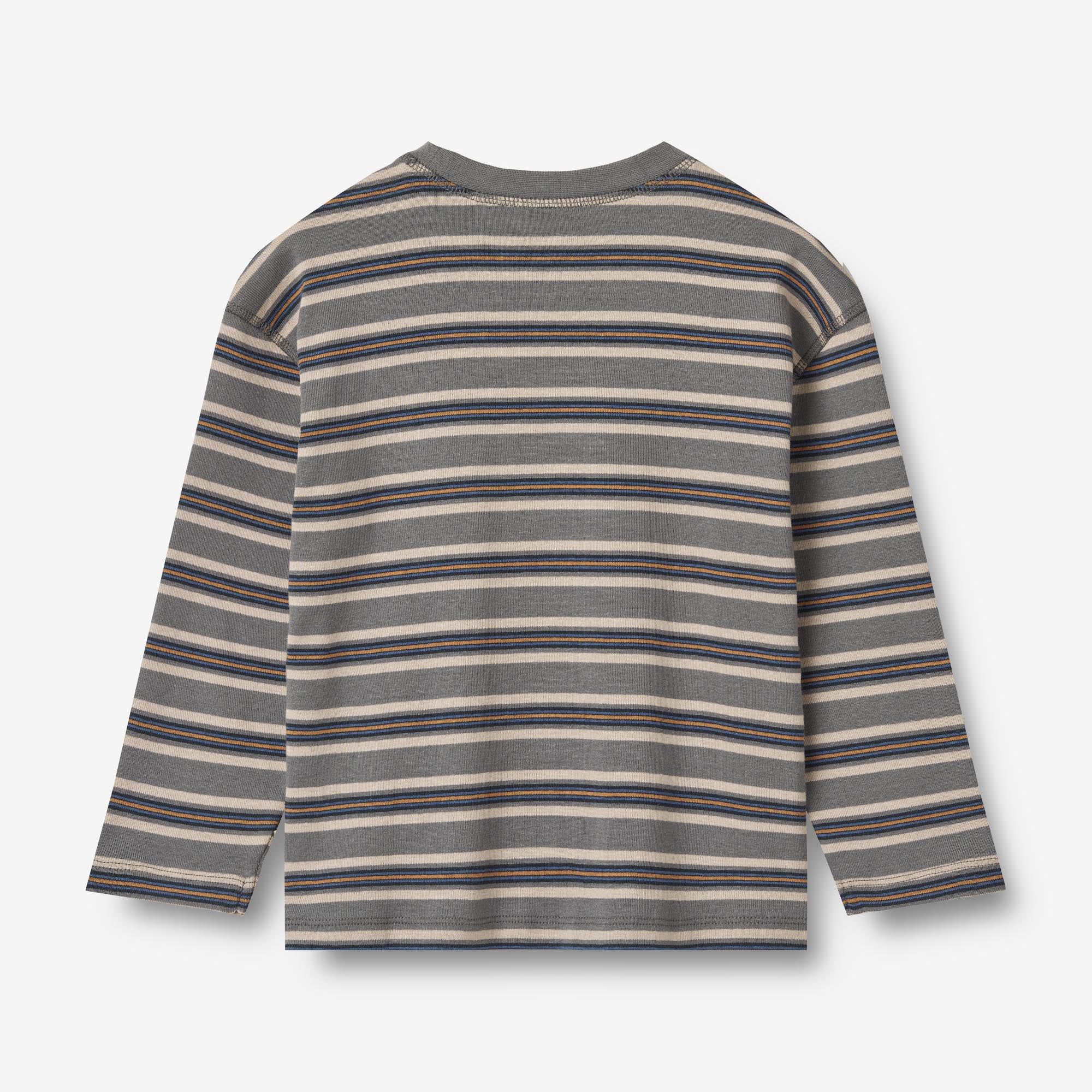 T-Shirt L/S Hans - stormy blue stripe - Image 2