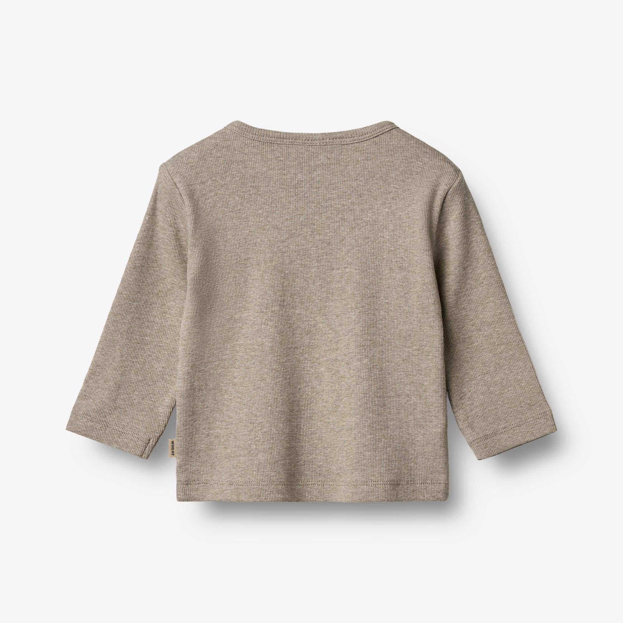 T-Shirt L/S Milo - gravel melange - Image 2