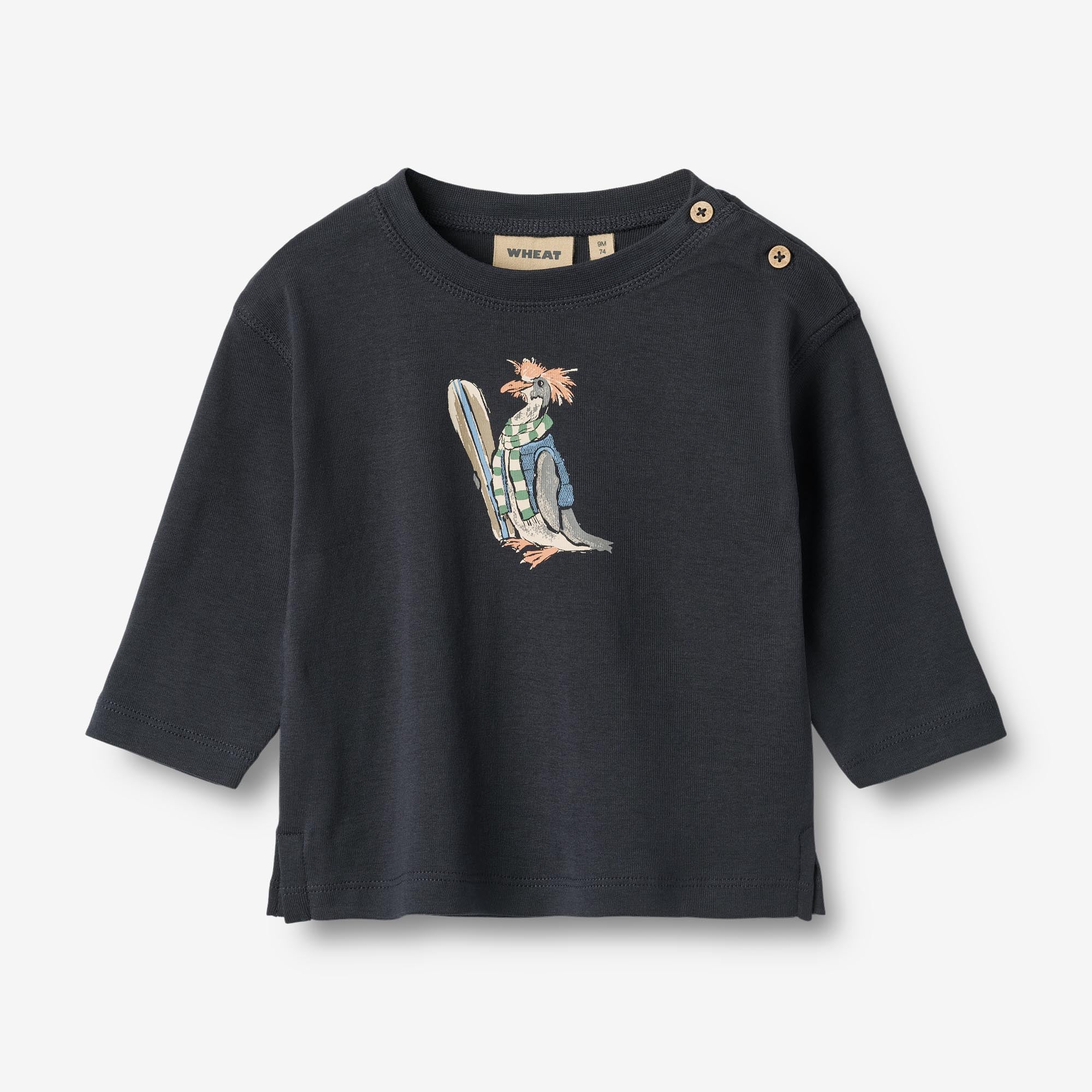 T-shirt L/S Monty - navy