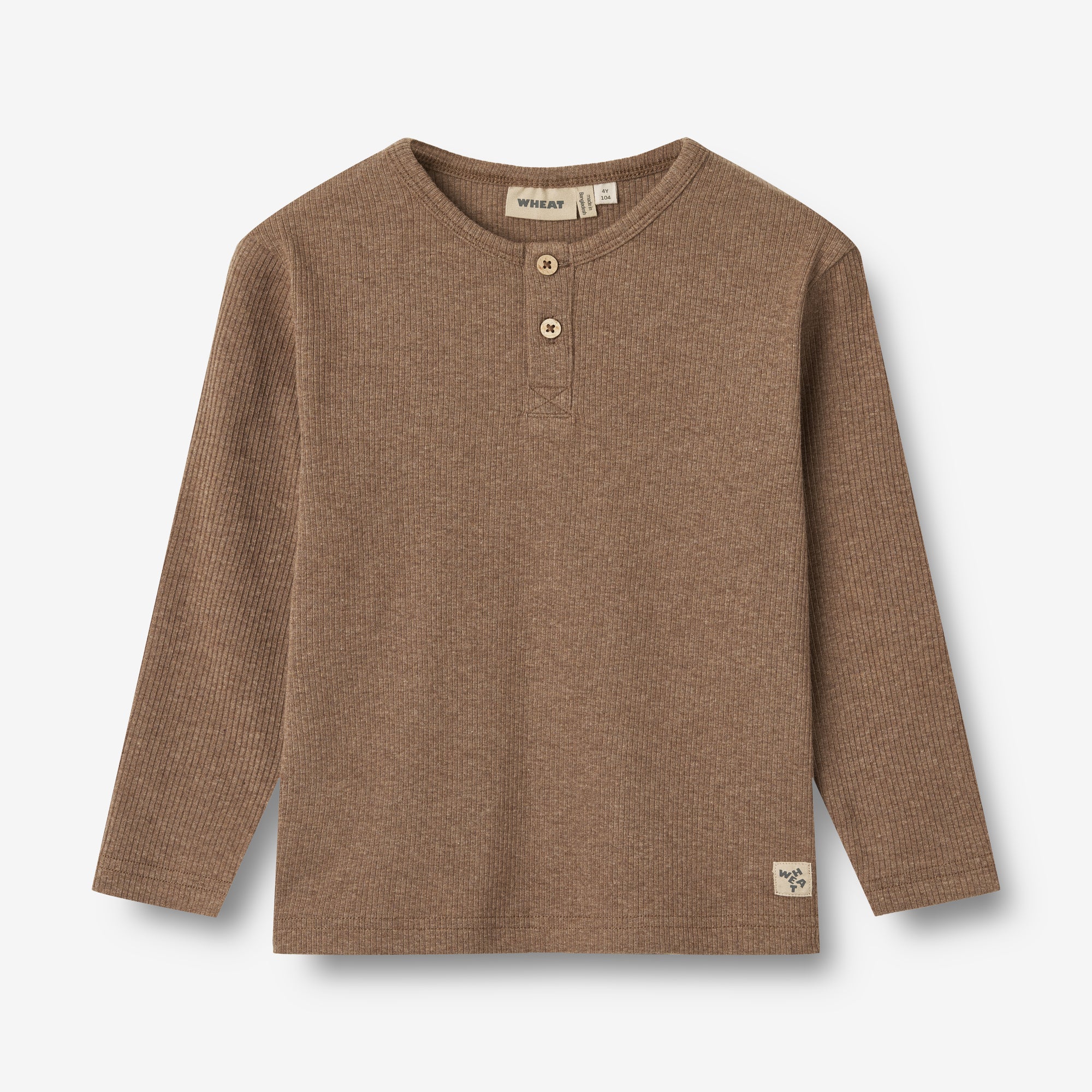 T-shirt L/S Morris - coffee melange