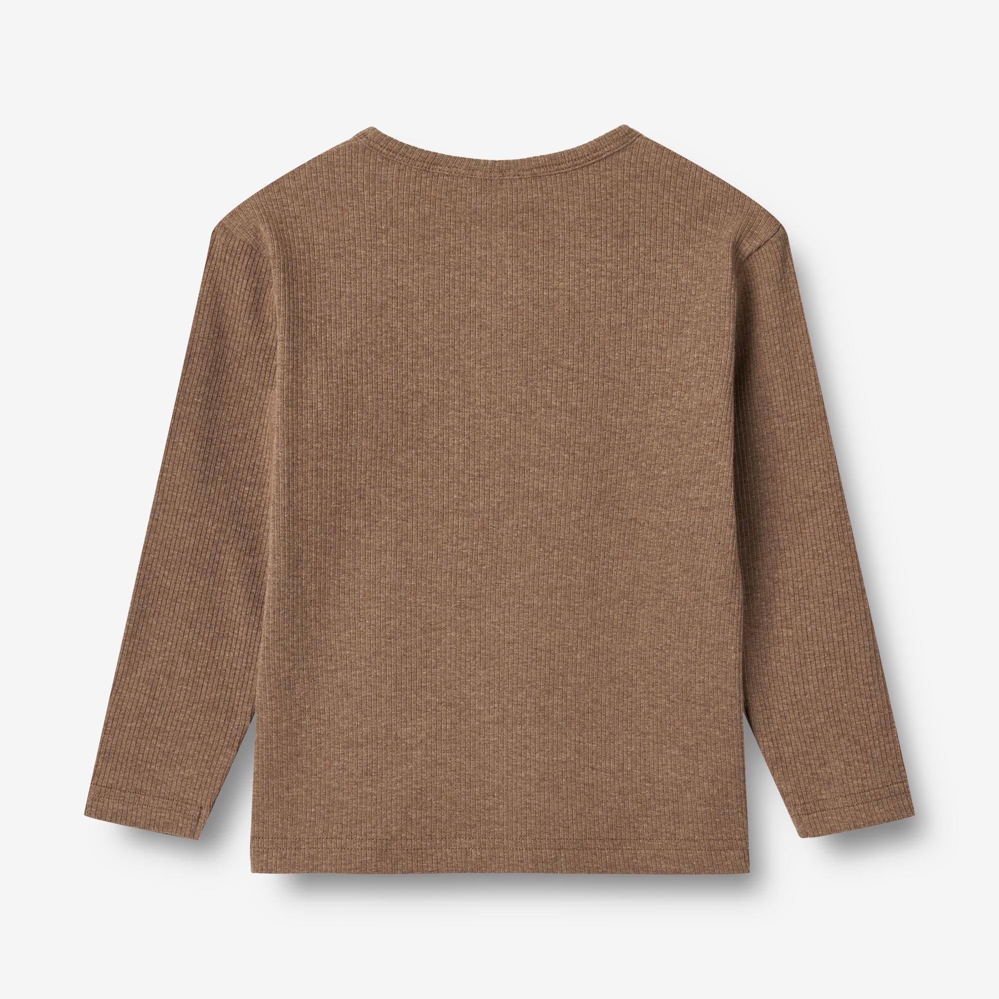 T-Shirt L/S Morris - coffee melange - Image 2