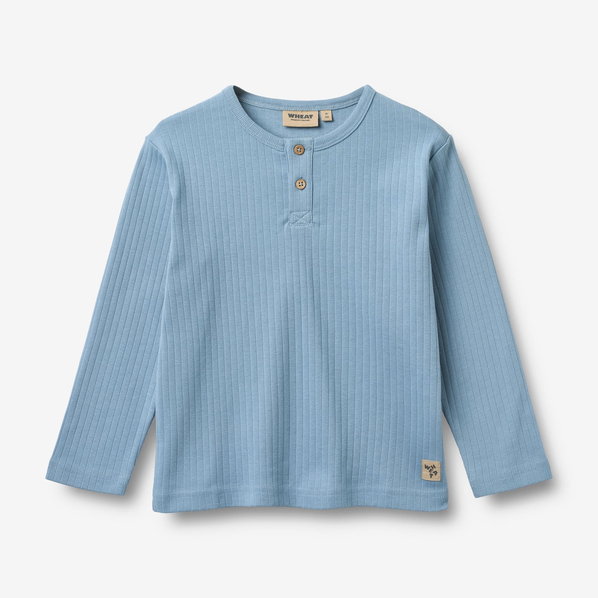 T-Shirt L/S Morris - faded denim