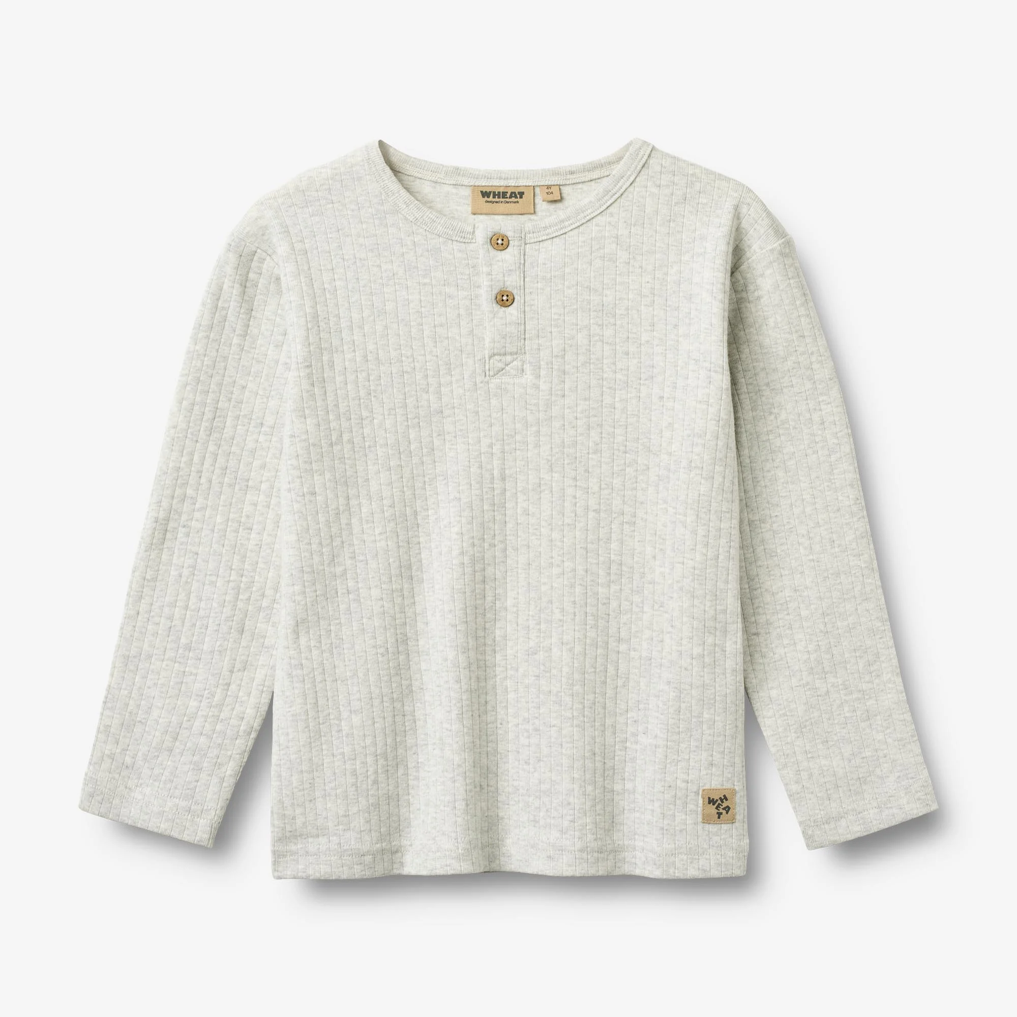 T-Shirt L/S Morris - melange grey