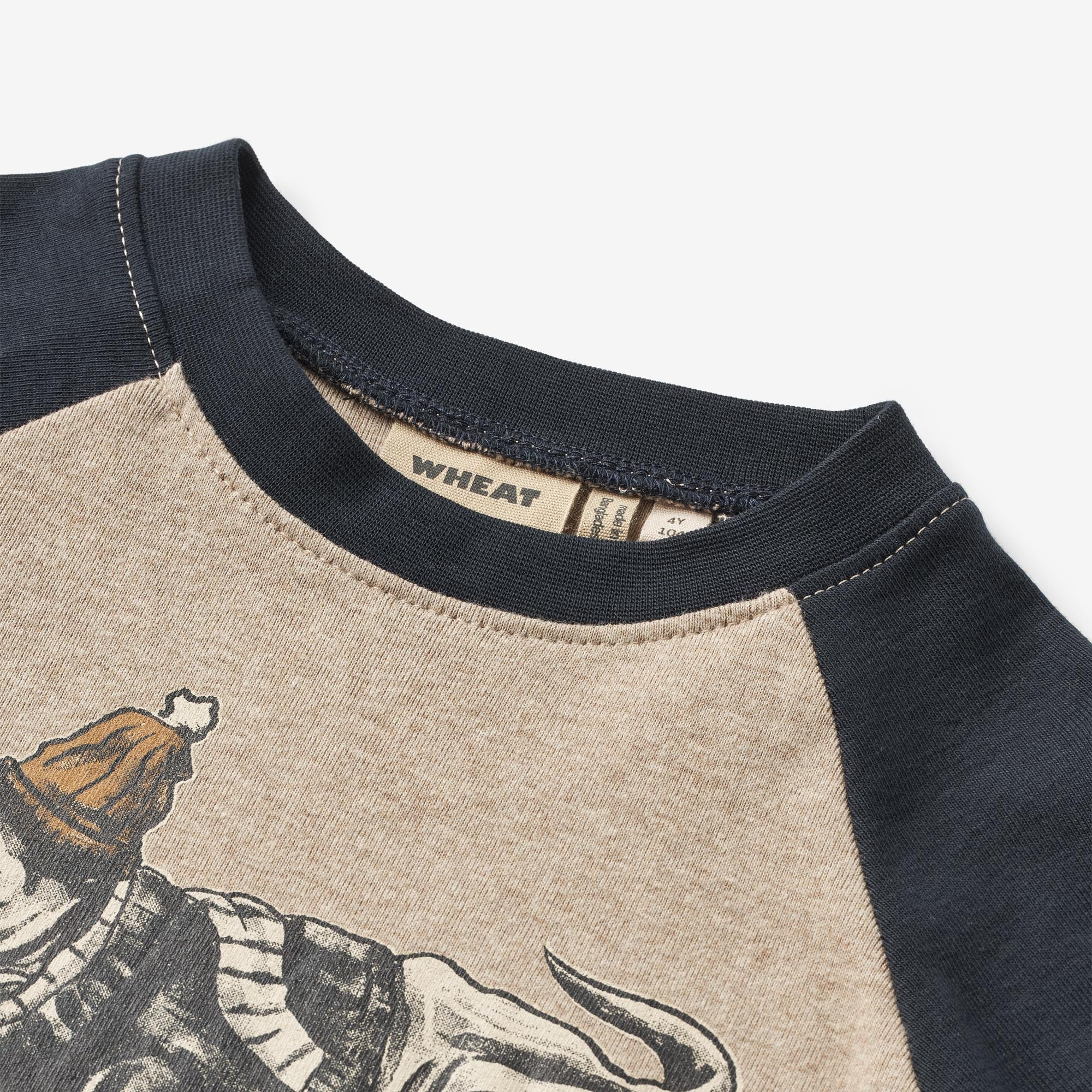 T-Shirt L/S Rolf - gravel melange - Image 3