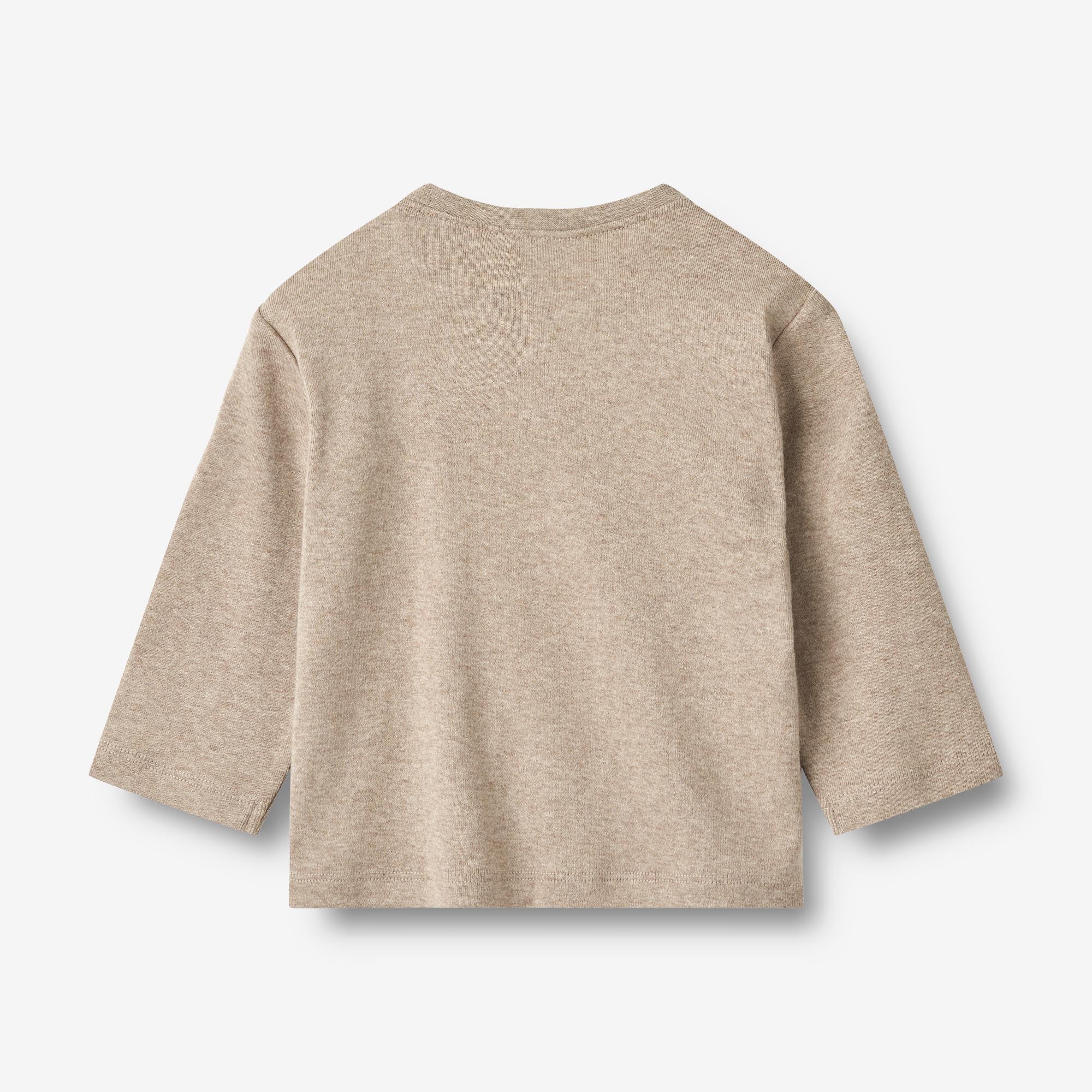 T-Shirt L/S Sebastian - gravel melange - Image 2