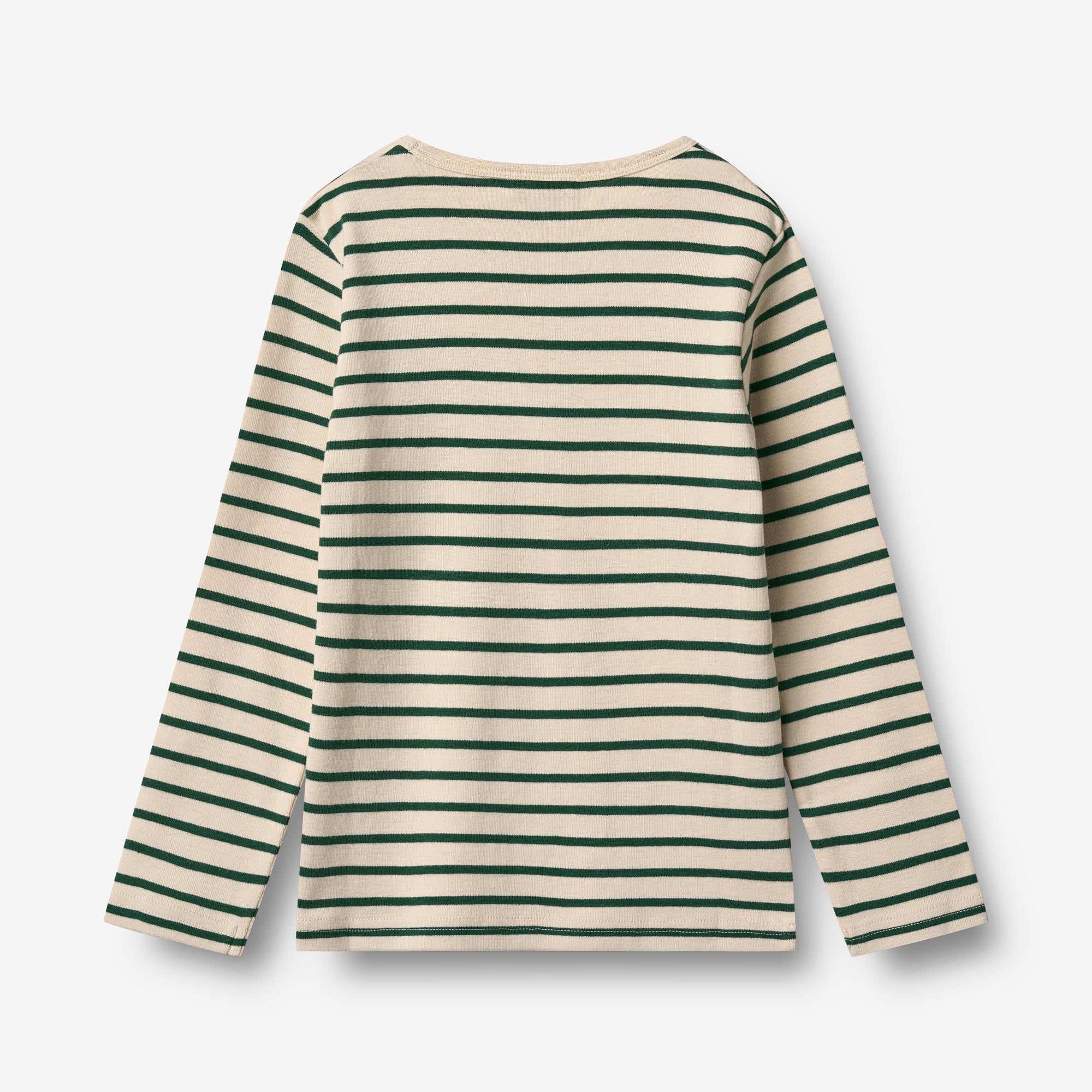T-shirt L/S Stig - green stripe - Image 2