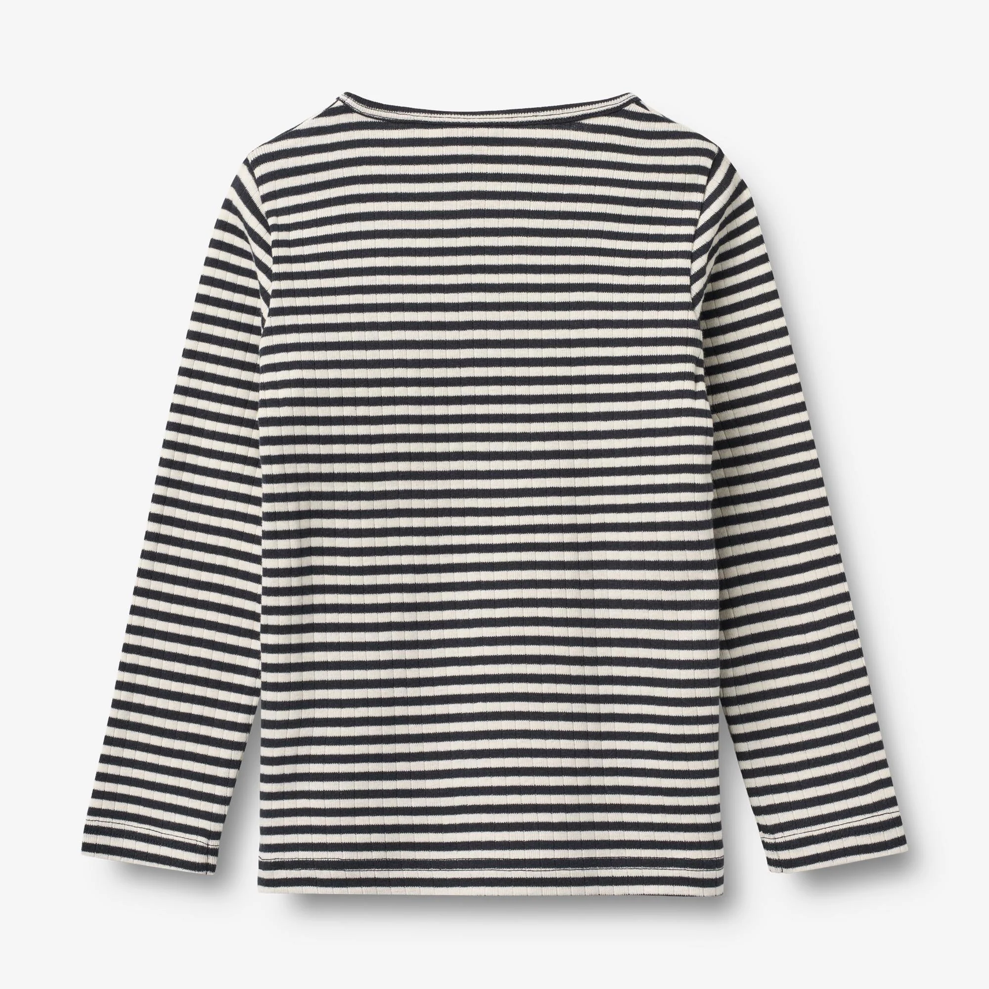 T-shirt L/S Stig - navy rib stripe - Image 5